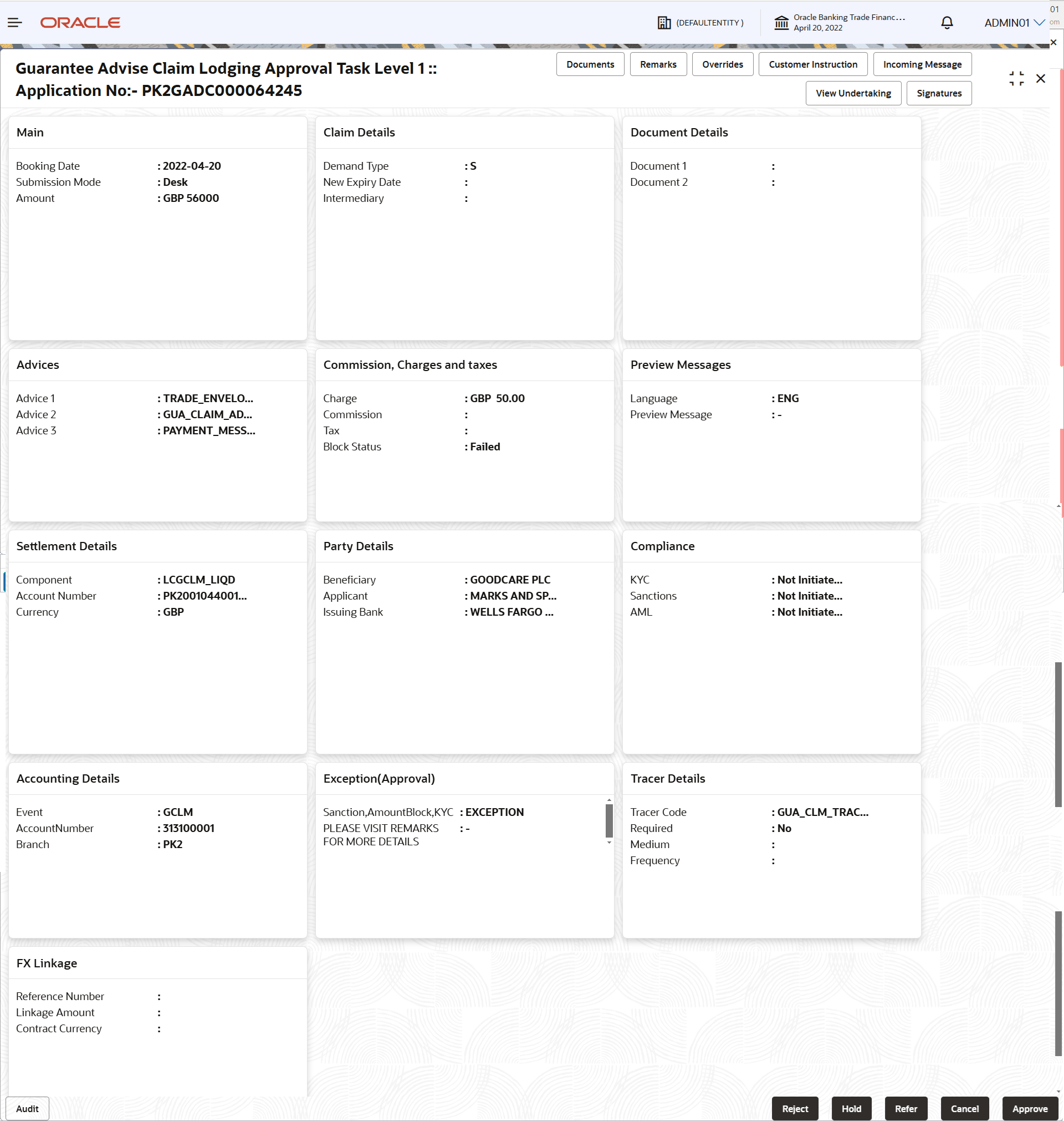 Description of approvalsummary.png follows