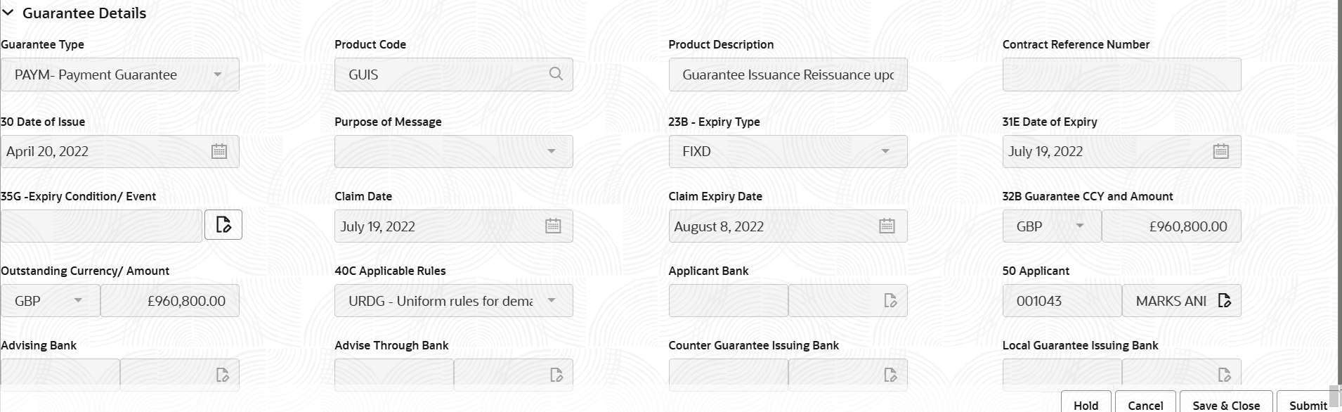 Description of registrationguaranteedetails.png follows Description of registrationguaranteedetails.png follows