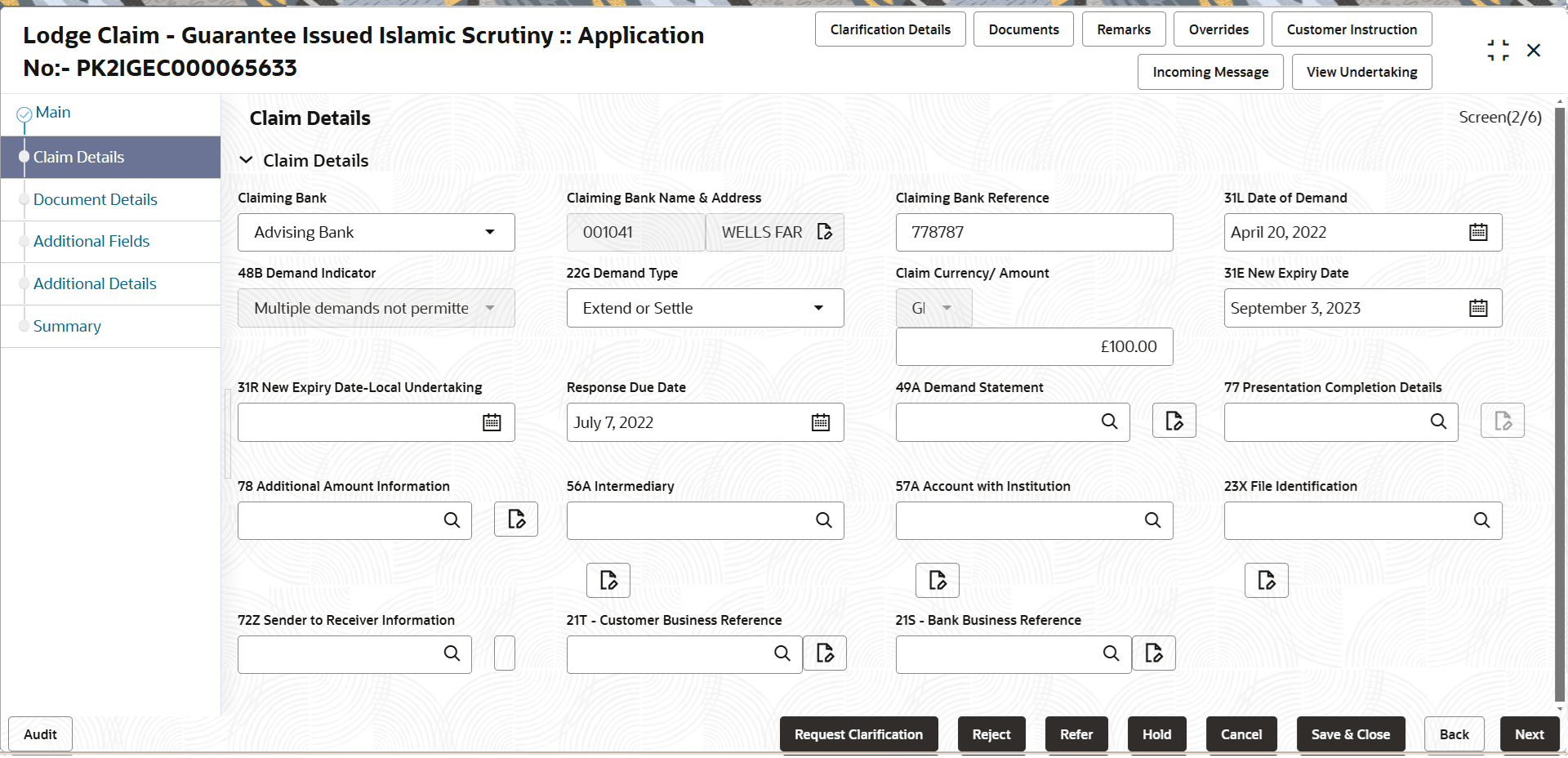 Description of scrutinyclaimdetails.png follows Description of scrutinyclaimdetails.png follows