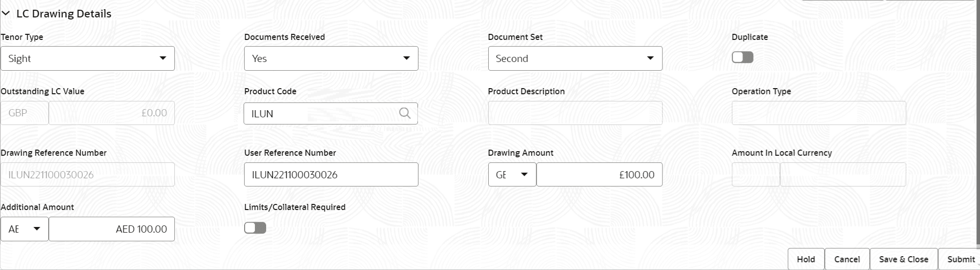 Description of registrationlcdetails.png follows Description of registrationlcdetails.png follows