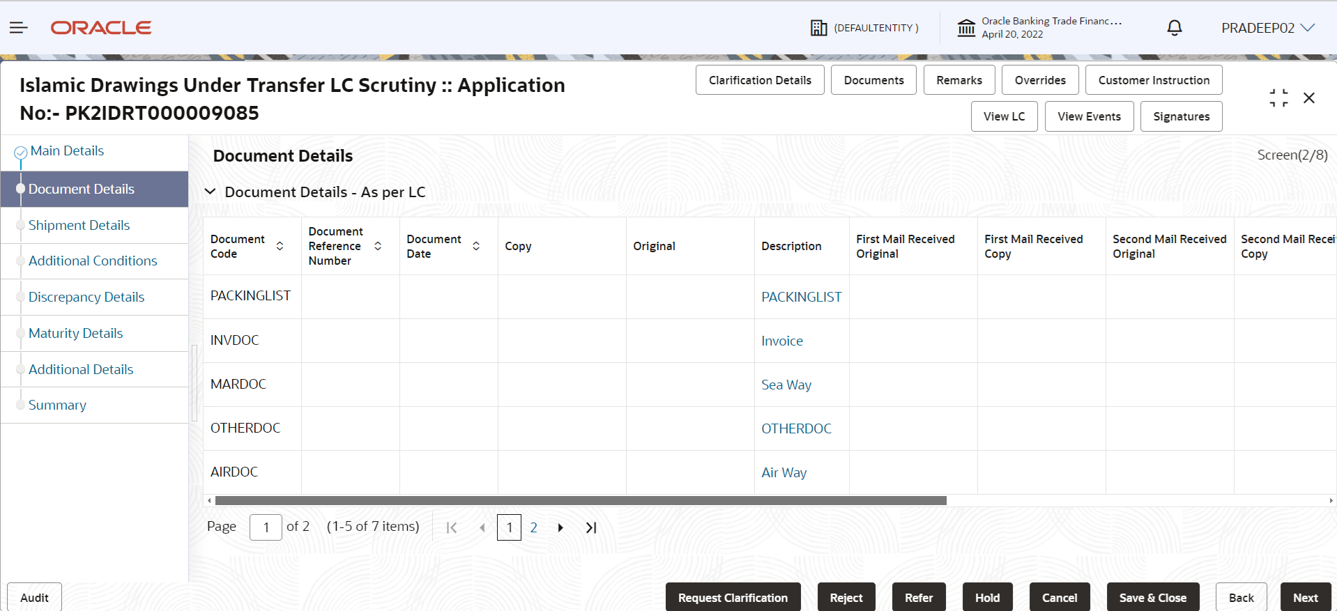 Description of scrutinydocumentdetails.png follows
