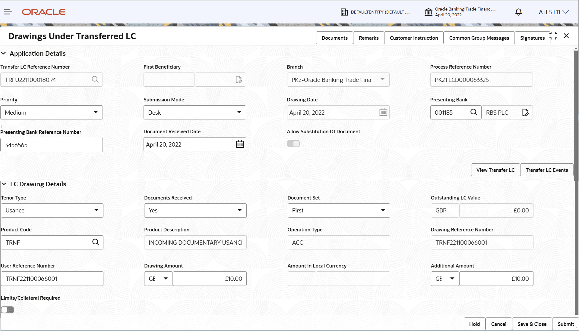 Description of registrationapplicationdetails.png follows Description of registrationapplicationdetails.png follows
