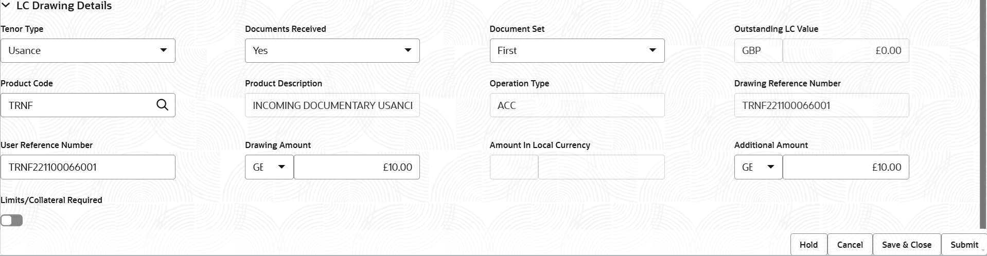 Description of registrationlcdetails.png follows Description of registrationlcdetails.png follows