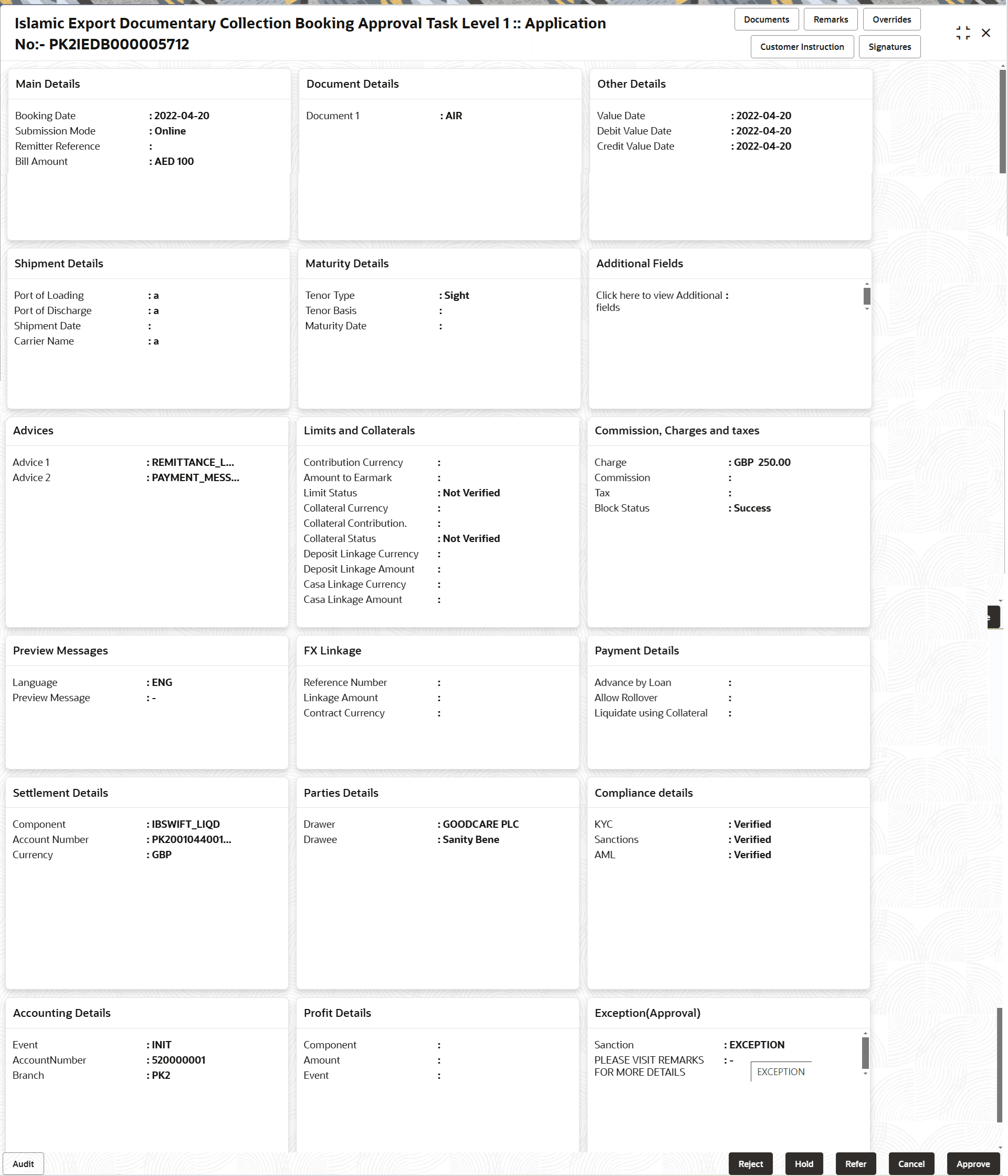 Description of approvalsummary.png follows