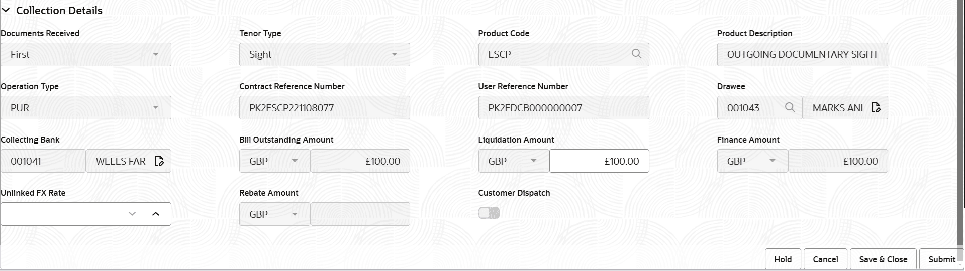 Description of registrationcollectiondetails.png follows