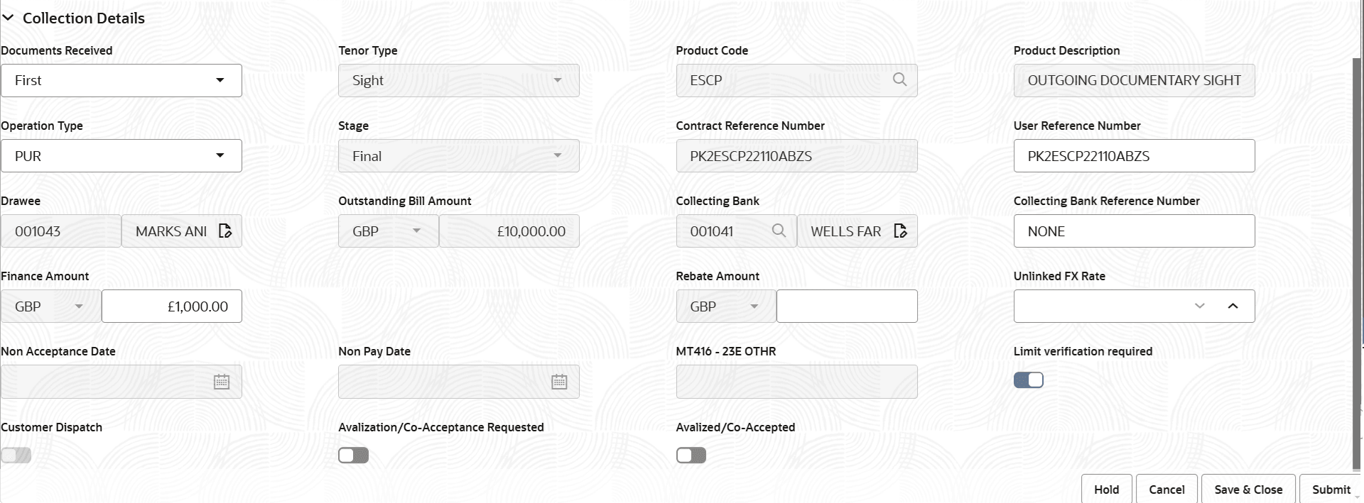 Description of registrationcollectiondetails.png follows Description of registrationcollectiondetails.png follows