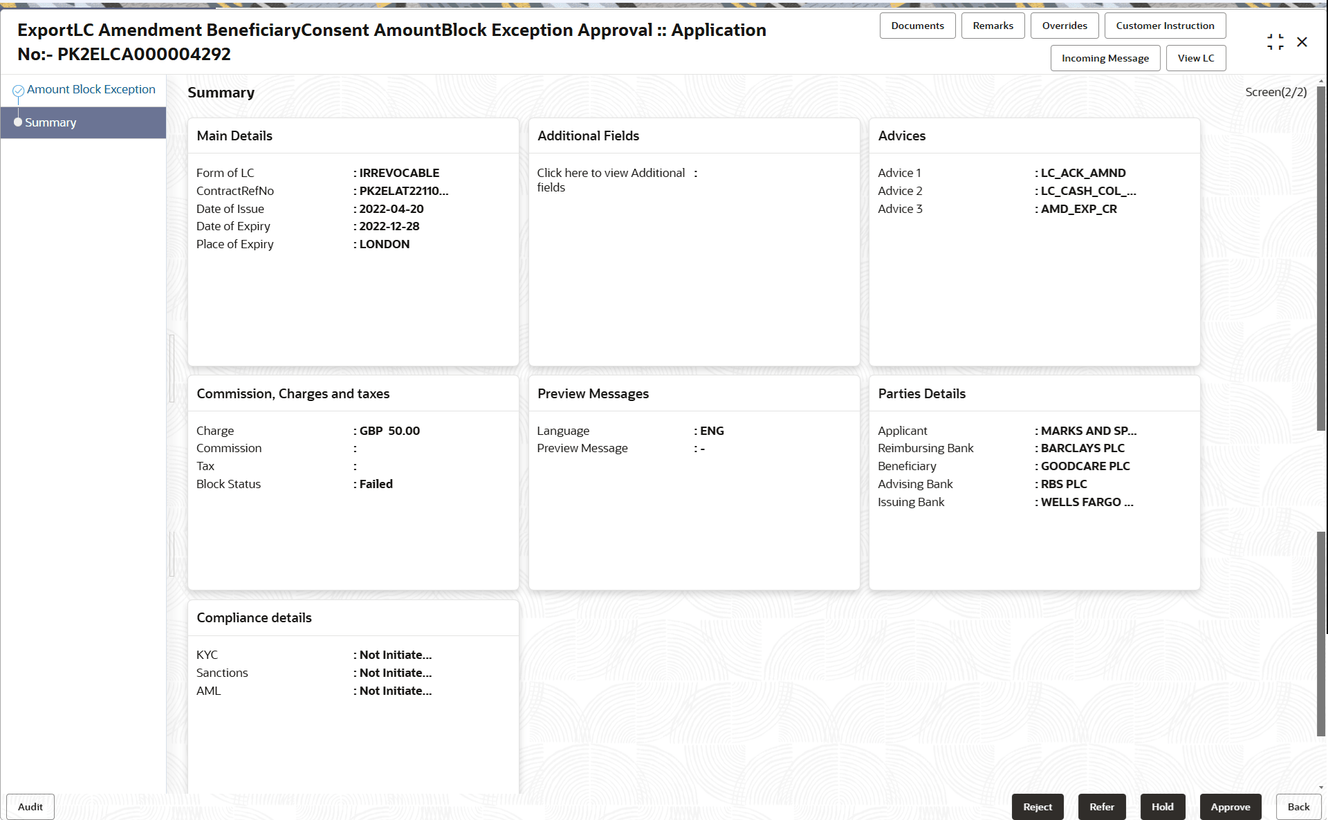 Description of amountblockexceptionsummary.png follows