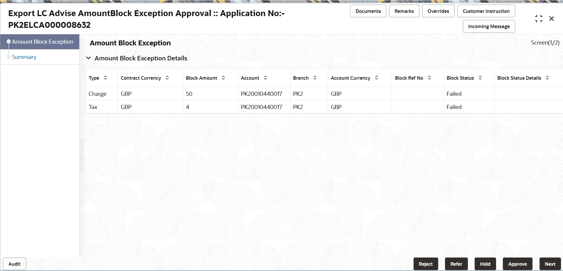 Description of amountblockexception.png follows Description of amountblockexception.png follows