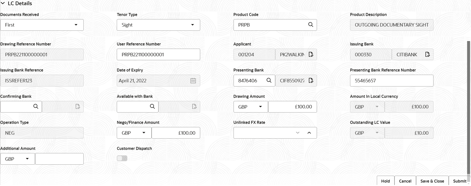 Description of registrationlcdetails.png follows