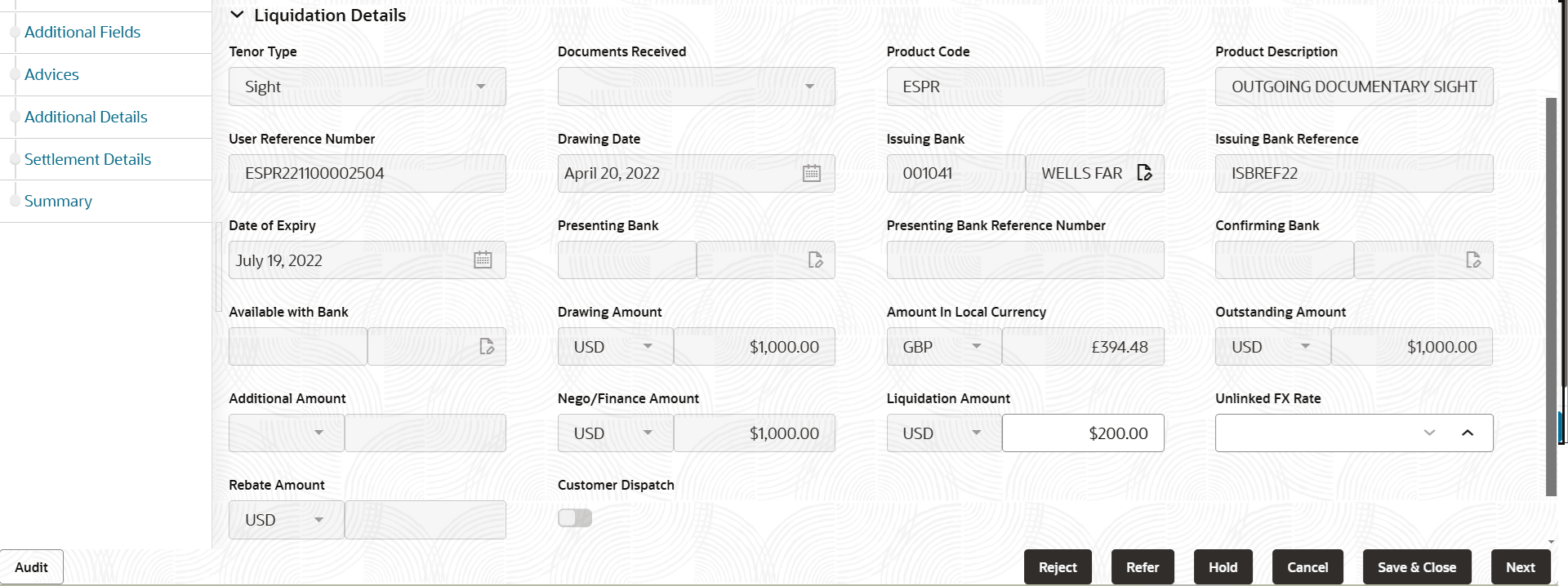 Description of demainliquidationdetails.png follows Description of demainliquidationdetails.png follows