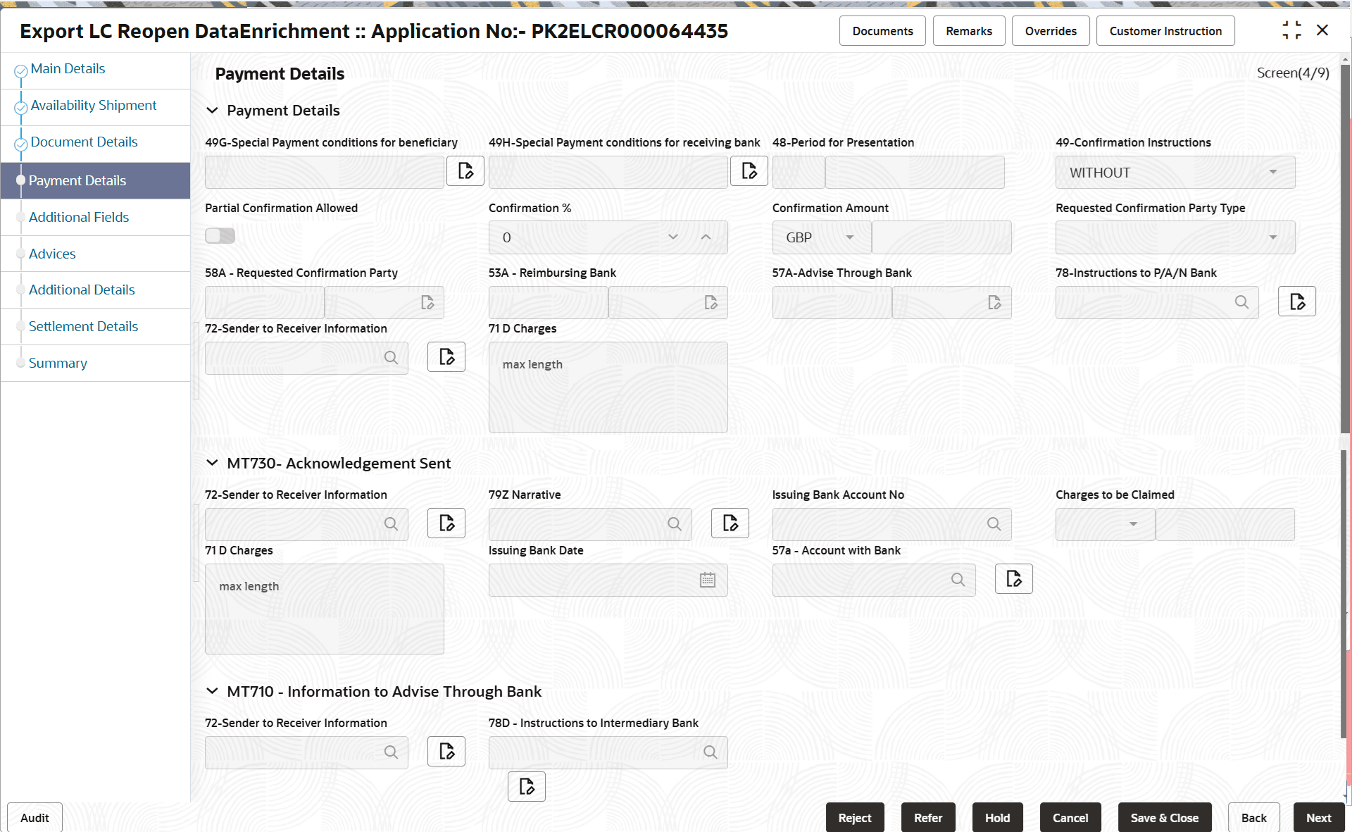 Description of depaymentdetails.png follows Description of depaymentdetails.png follows