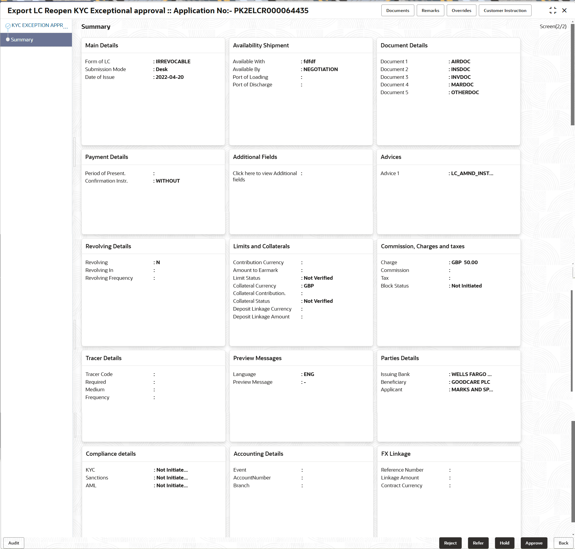 Description of kycexceptionapprovalsummary.png follows Description of kycexceptionapprovalsummary.png follows