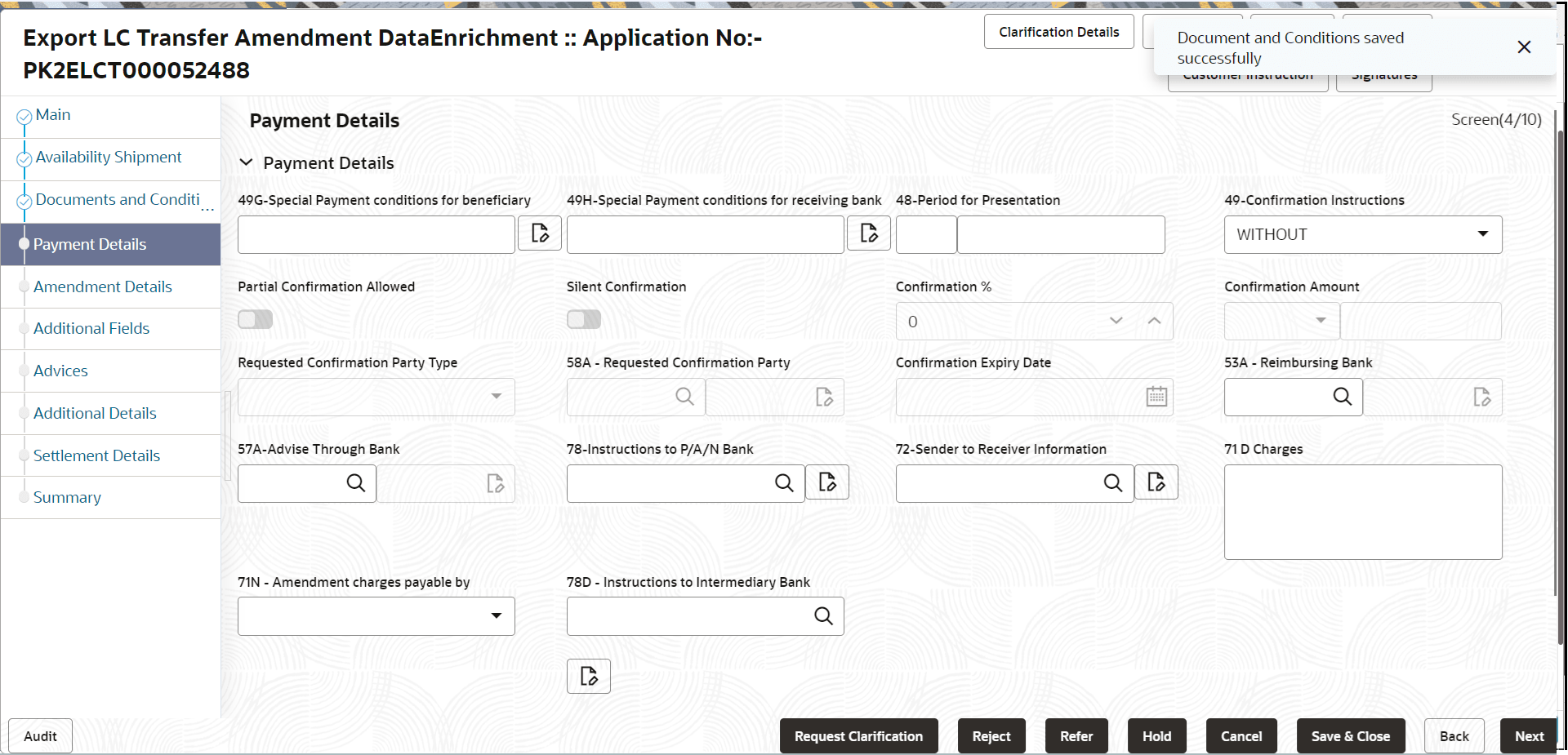 Description of depaymentdetails.png follows Description of depaymentdetails.png follows