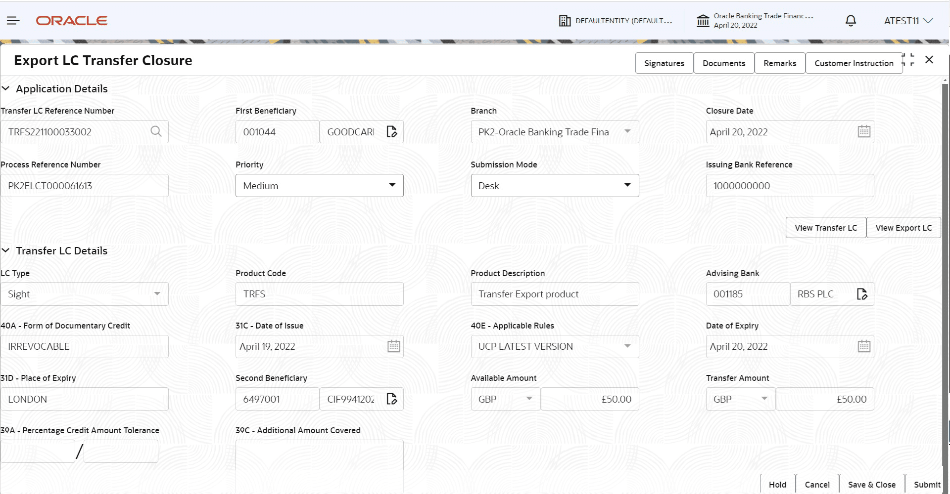 Description of registrationapplicationdetails.png follows Description of registrationapplicationdetails.png follows