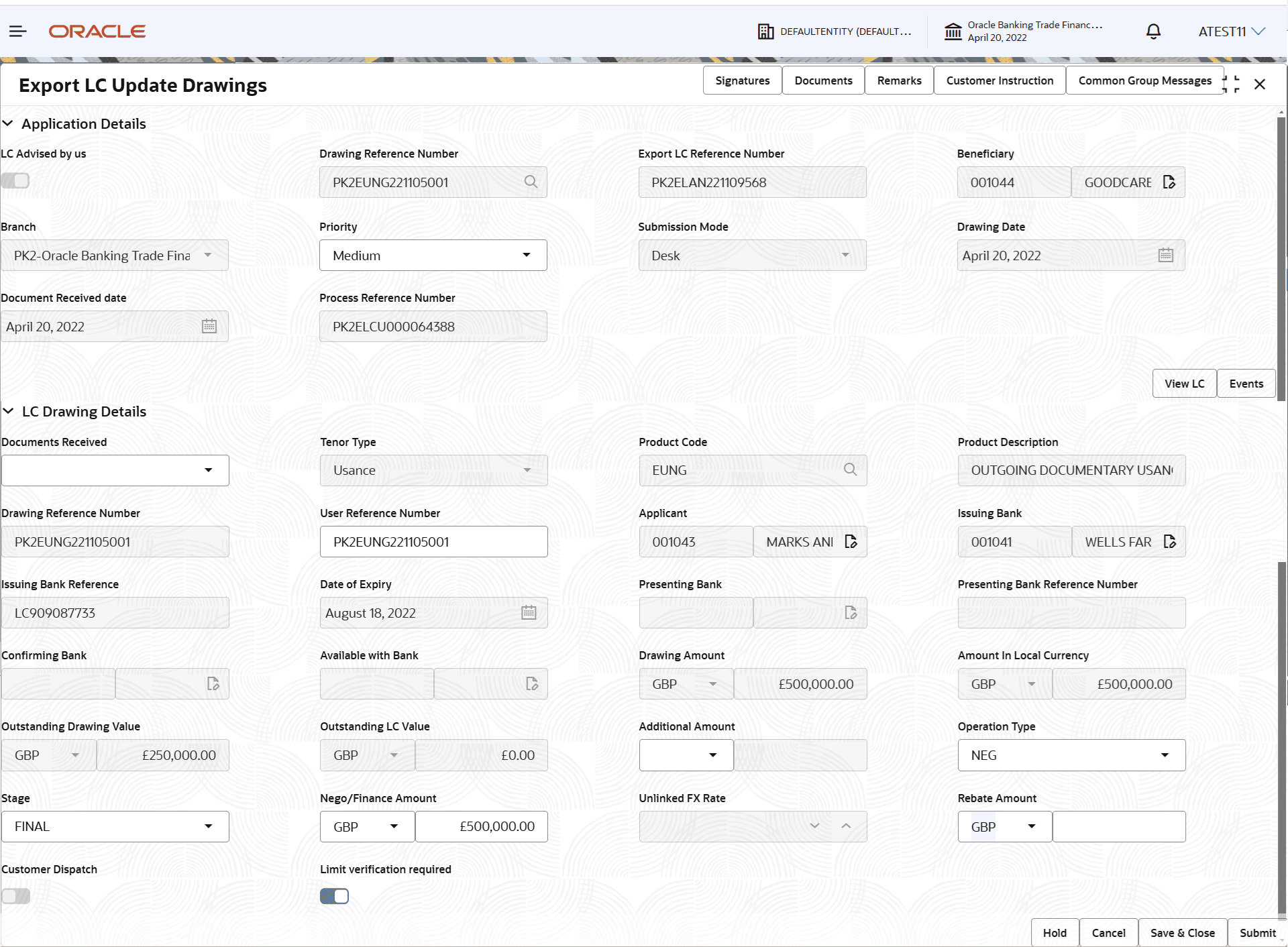 Description of registrationapplicationdetails.png follows