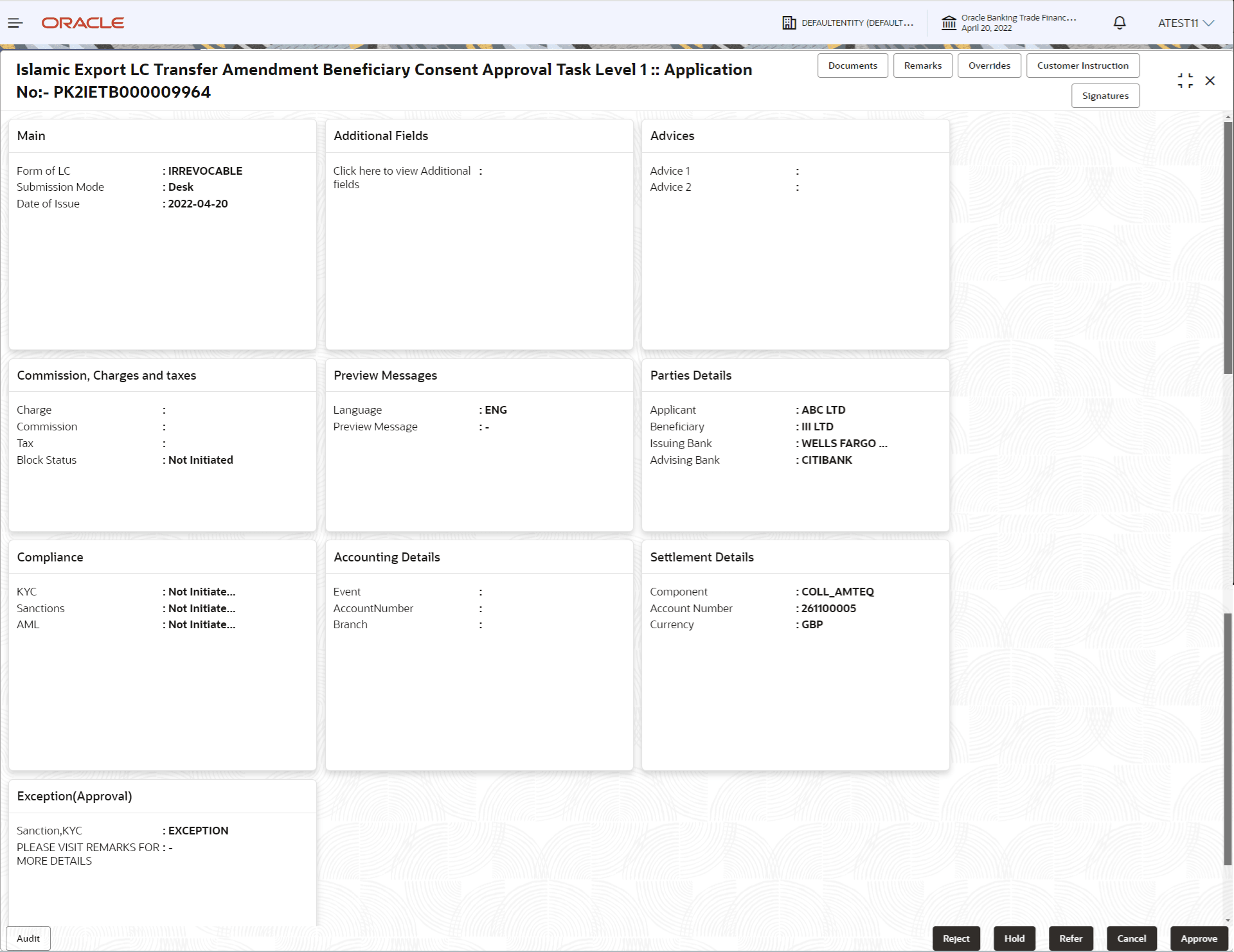 Description of approvalsummary.png follows Description of approvalsummary.png follows