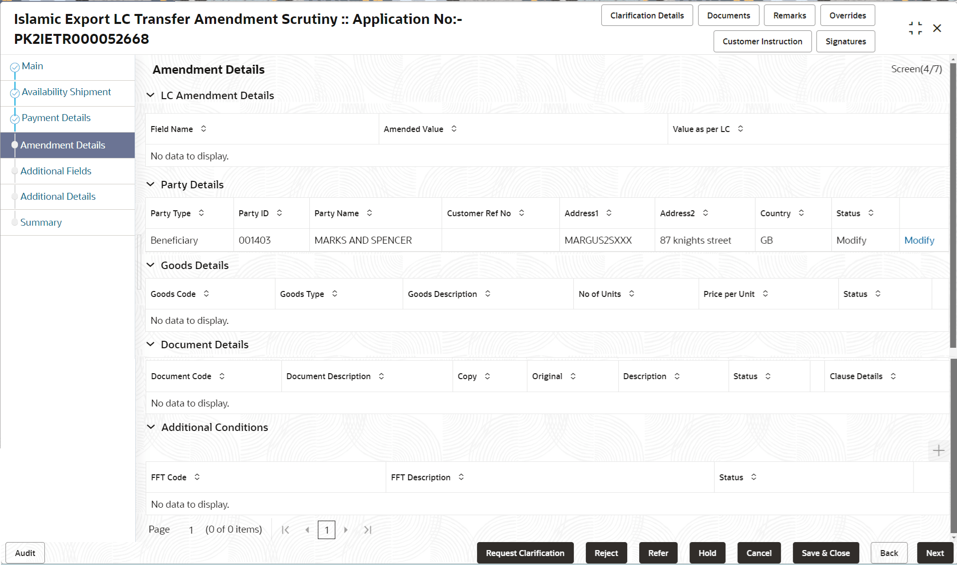 Description of scrutinyamendmentdetails.png follows Description of scrutinyamendmentdetails.png follows