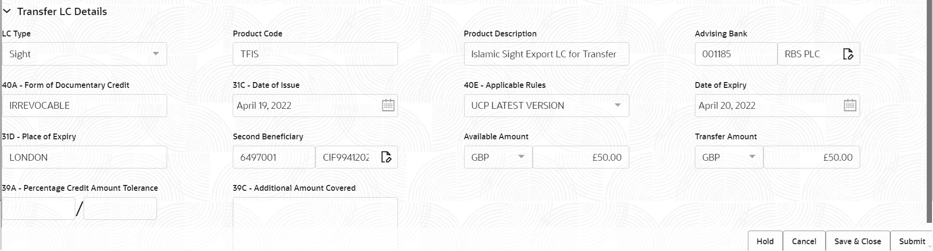 Description of registrationlcdetails.png follows Description of registrationlcdetails.png follows