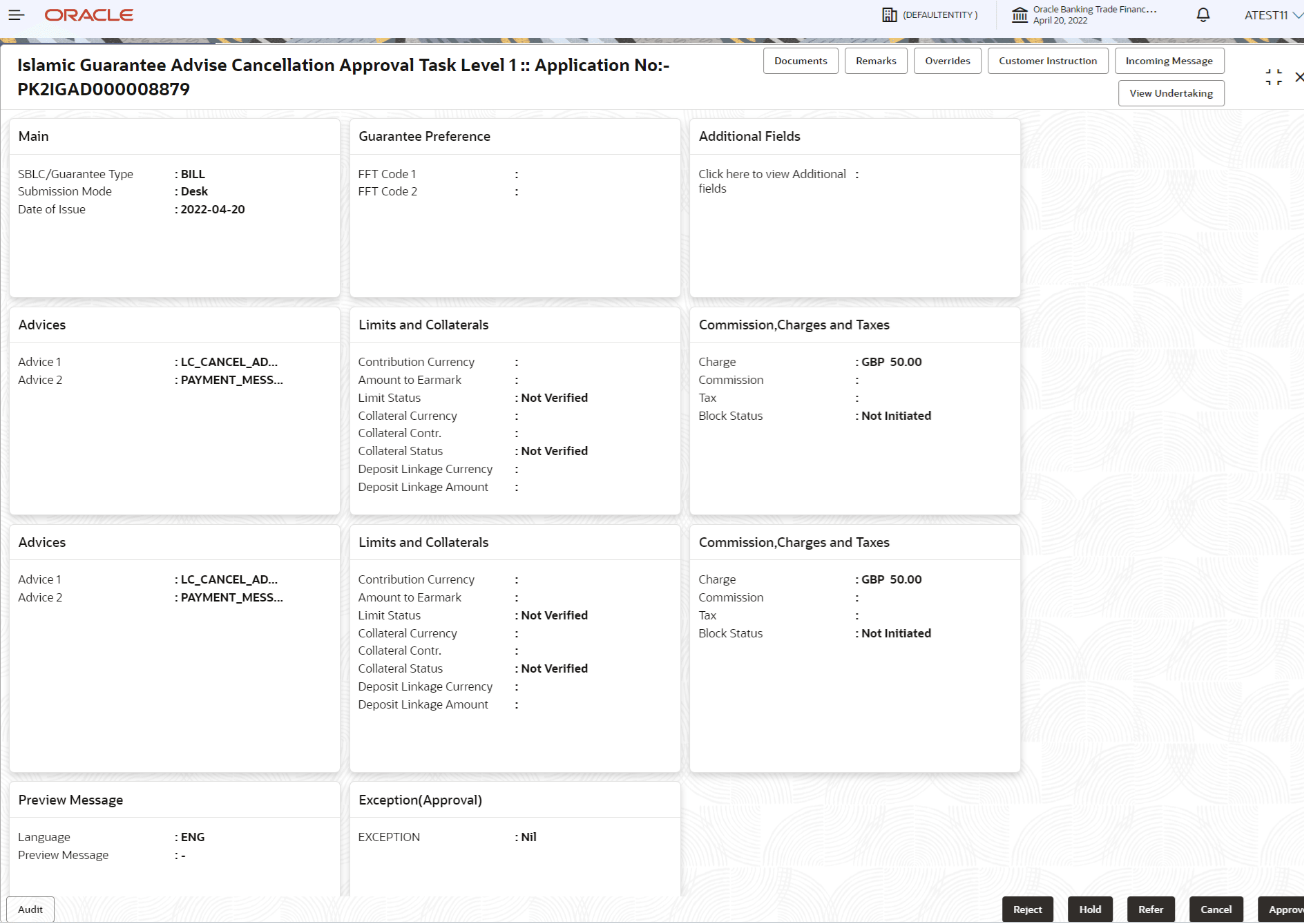 Description of approvalsummary.png follows Description of approvalsummary.png follows