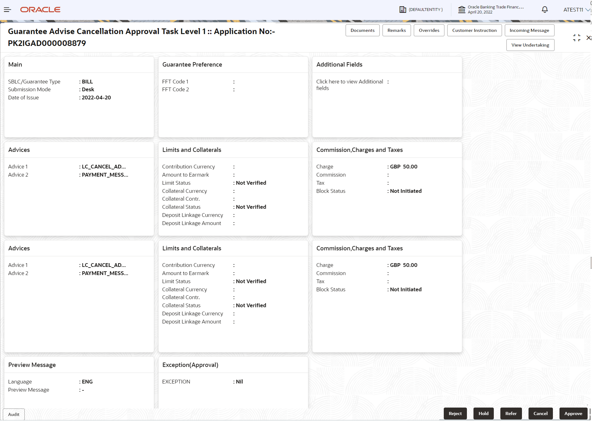 Description of approvalsummary.png follows Description of approvalsummary.png follows