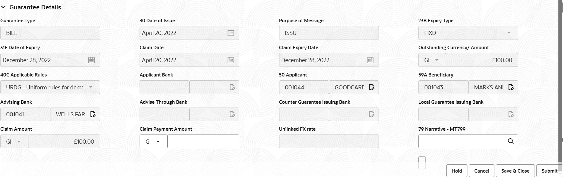 Description of registrationguaranteedetails.png follows