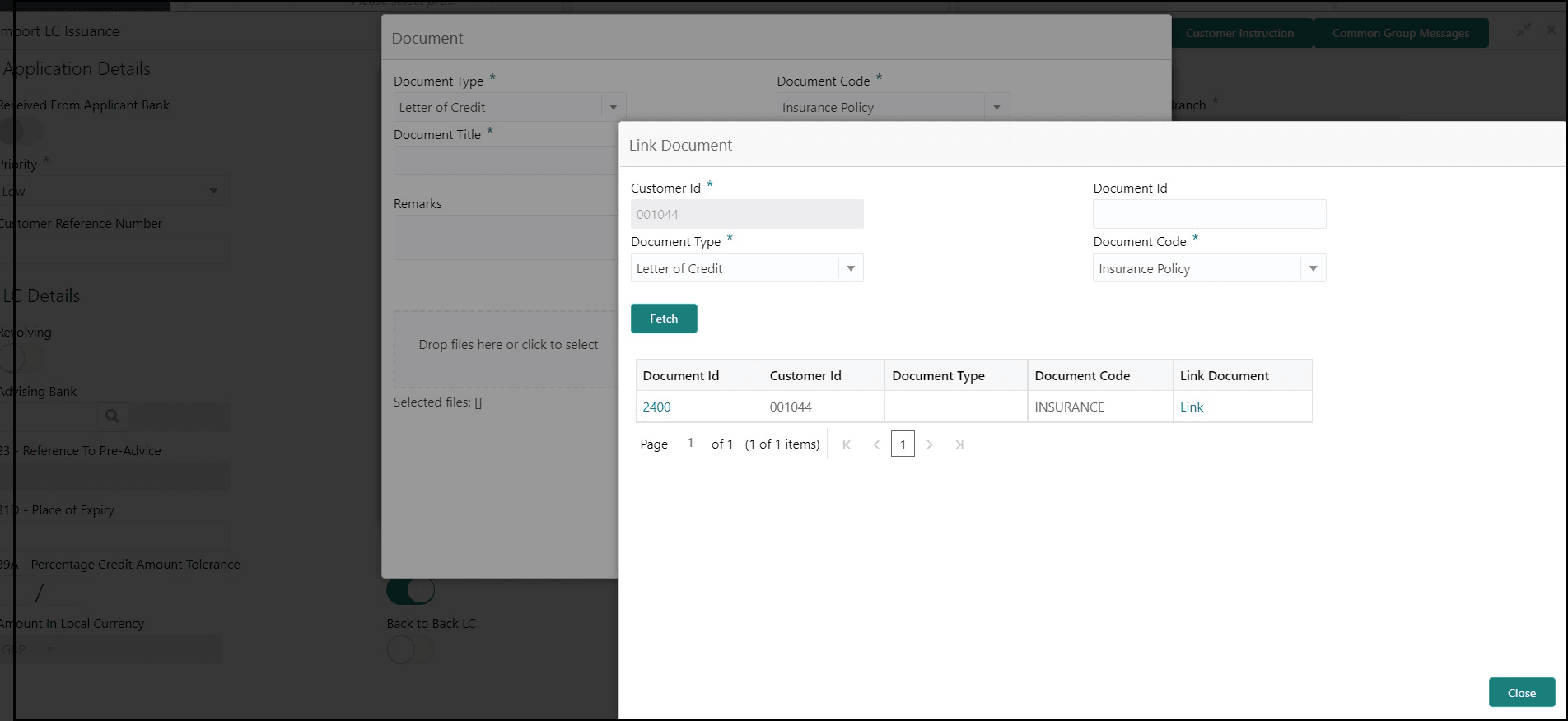 Link Document Search