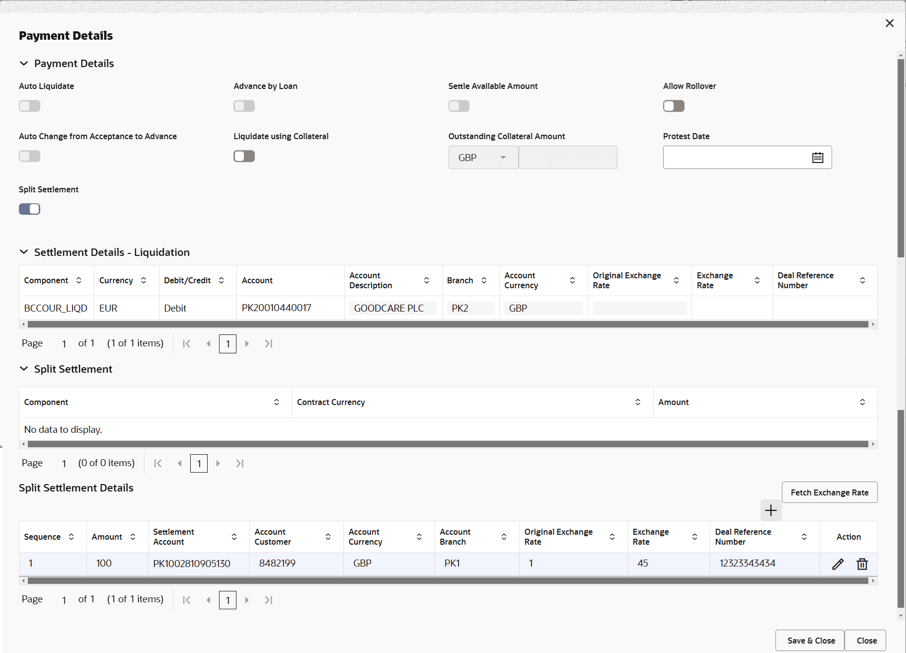 Description of depaymentdetails.png follows