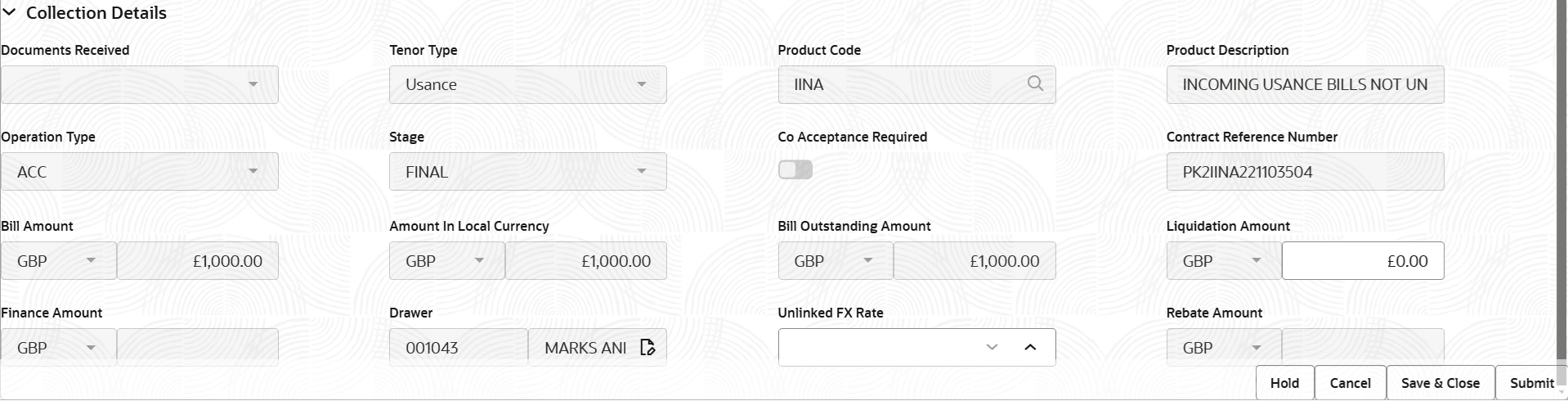 Description of registrationcollectiondetails.png follows