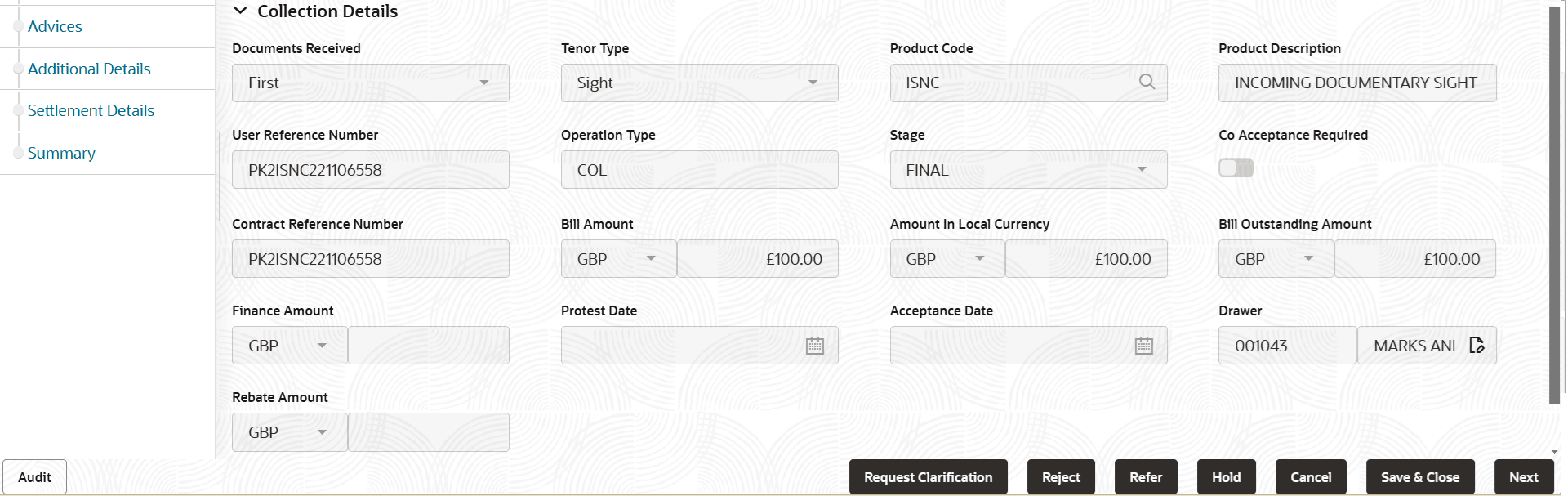 Description of demaincollectiondetails.png follows