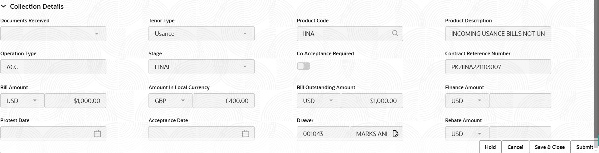 Description of registrationcollectiondetails.png follows Description of registrationcollectiondetails.png follows