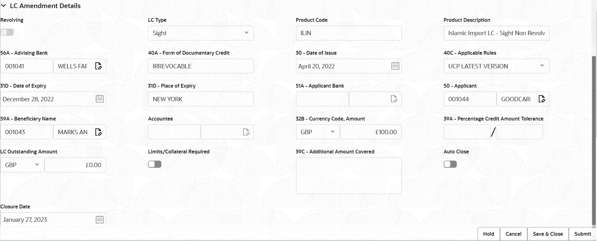 Description of registrationlcamendmentdetails.png follows Description of registrationlcamendmentdetails.png follows