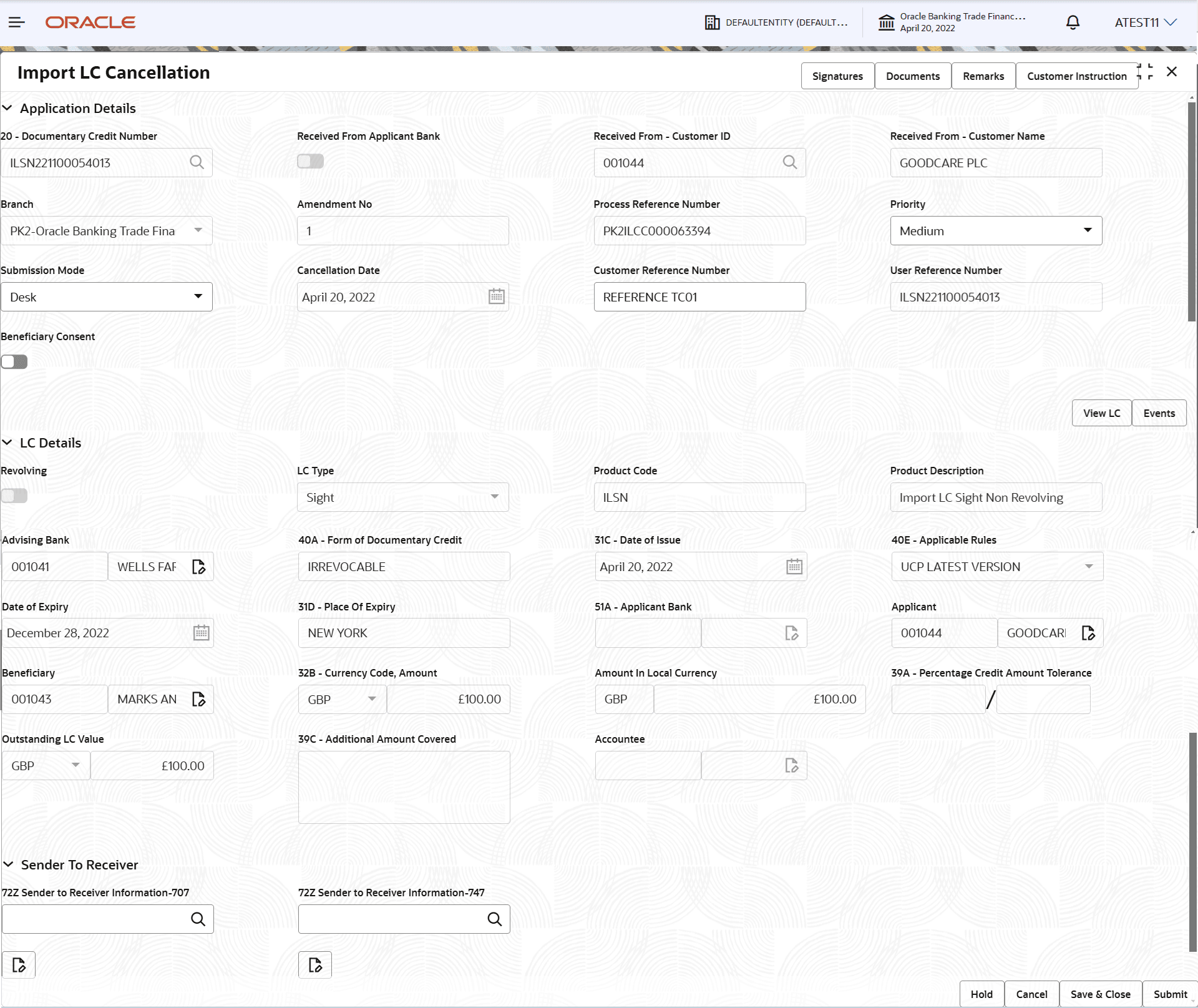 Description of registrationapplicationdetails.png follows Description of registrationapplicationdetails.png follows