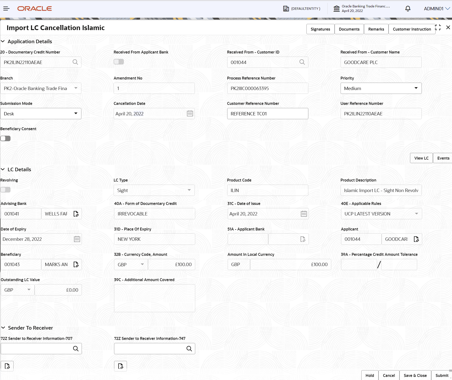 Description of registrationapplicationdetails.png follows Description of registrationapplicationdetails.png follows
