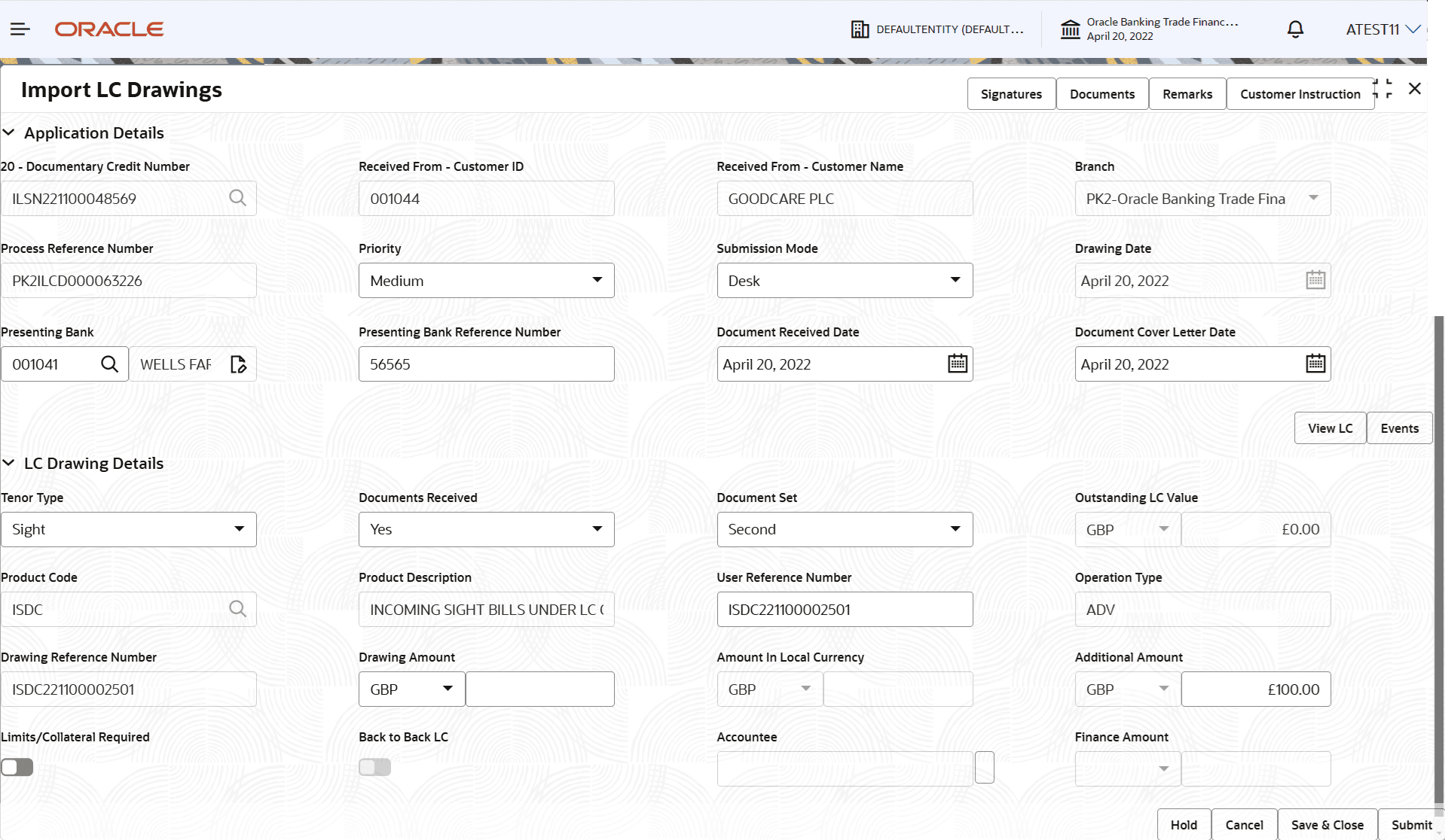 Description of registrationapplicationdetails.png follows Description of registrationapplicationdetails.png follows