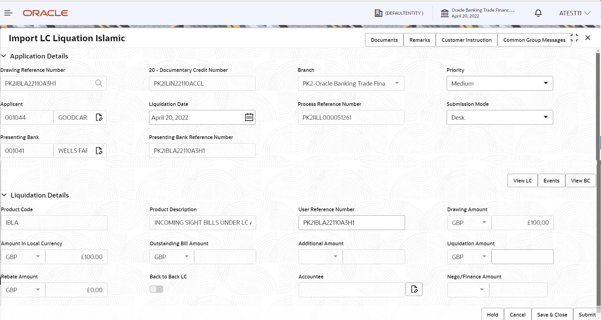 Description of registrationapplicationdetails.png follows Description of registrationapplicationdetails.png follows