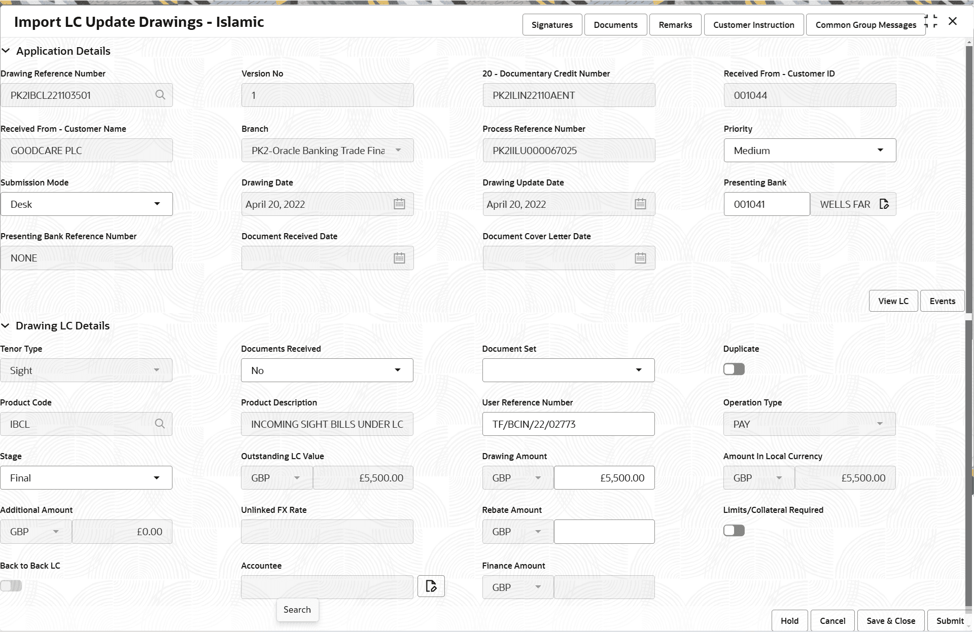 Description of registrationapplicationdetails.png follows