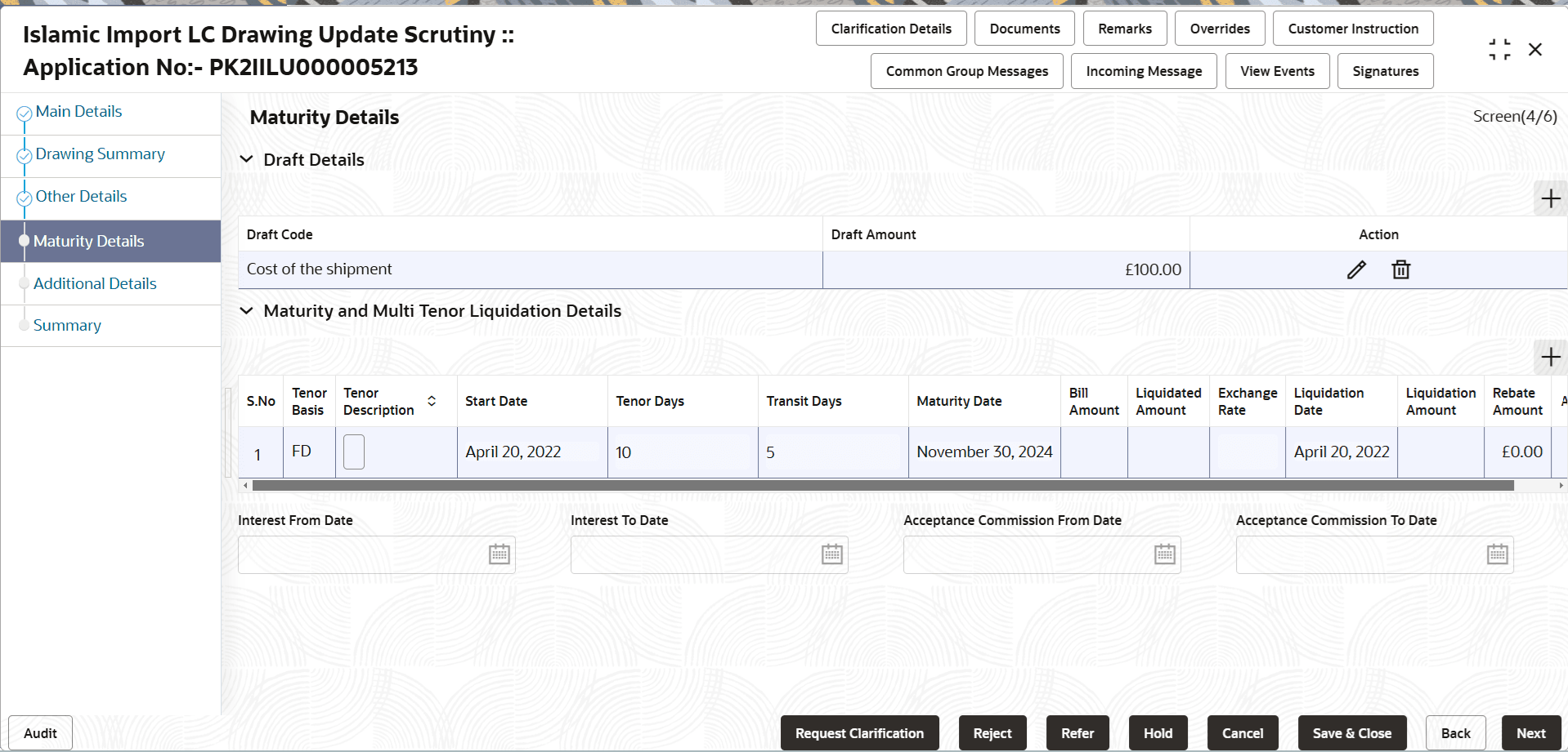 Description of scrutinymaturitydetails.png follows Description of scrutinymaturitydetails.png follows