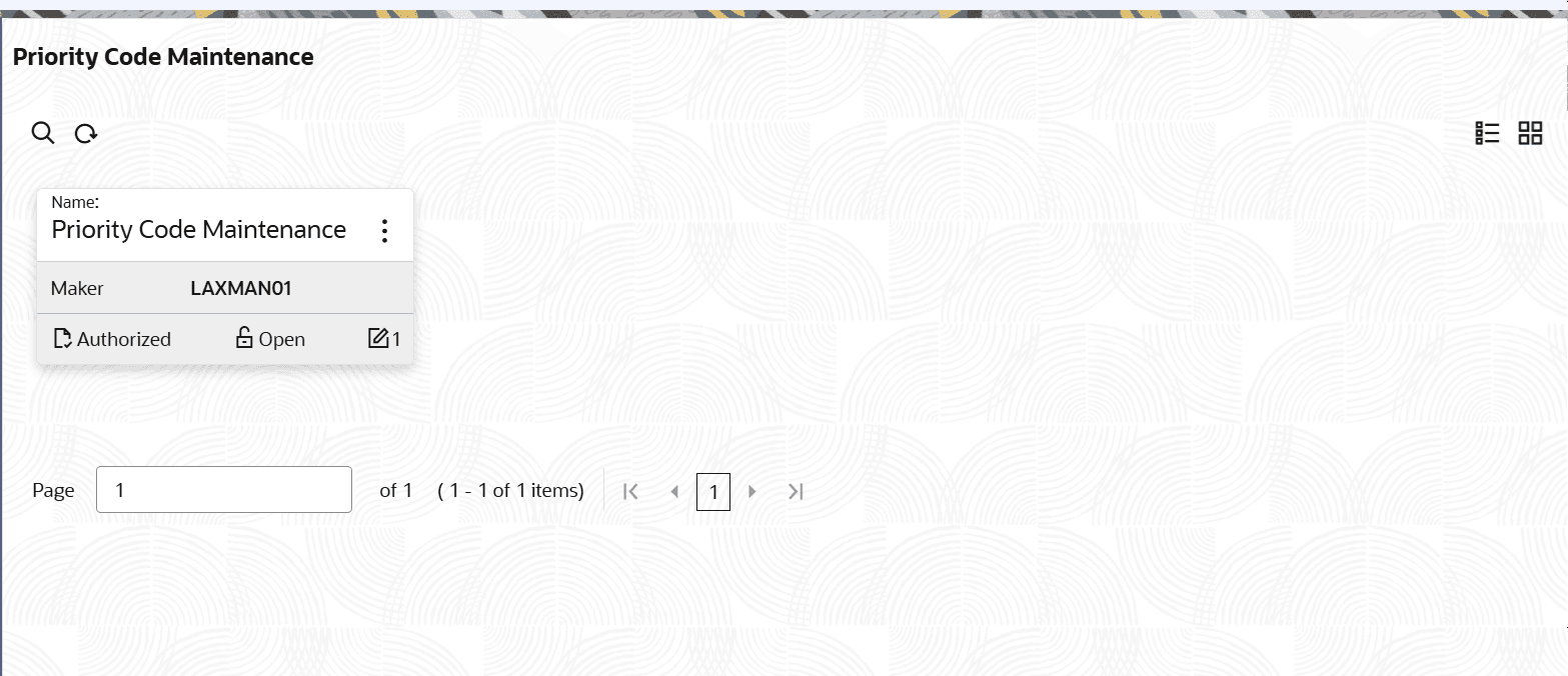 Description of viewprioritycodemaintenance.png follows Description of viewprioritycodemaintenance.png follows