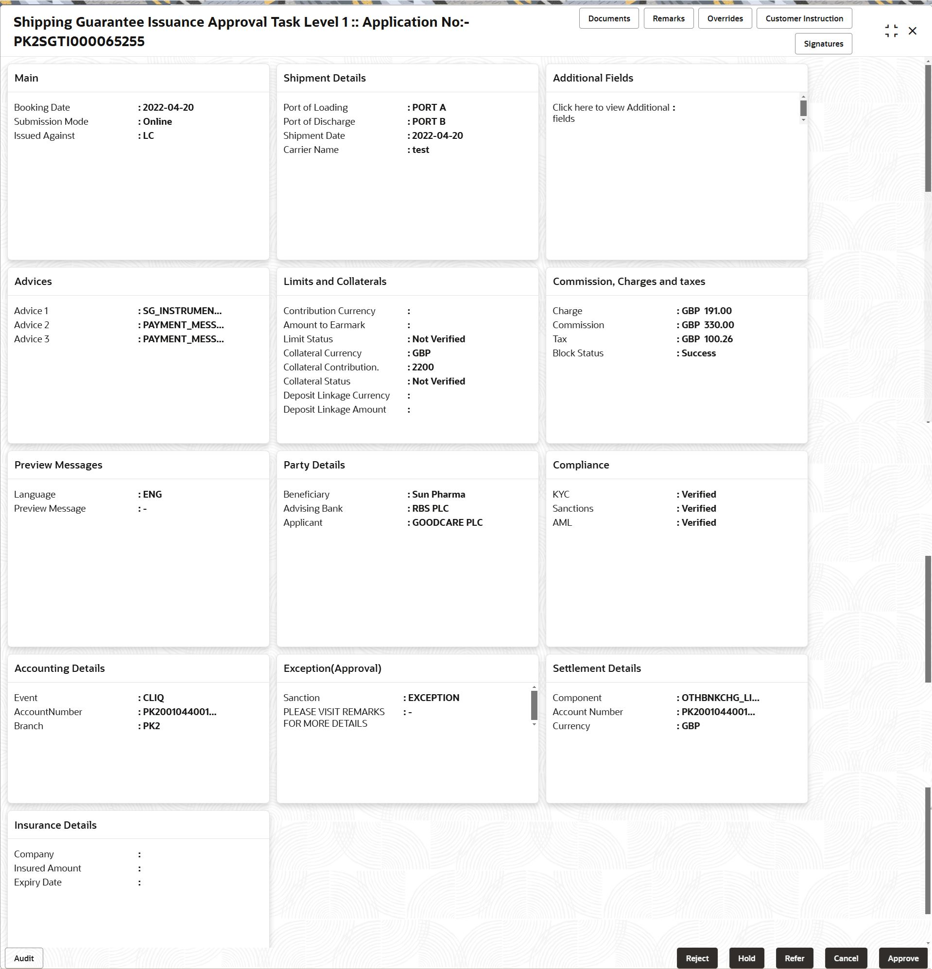 Description of approvalsummary.png follows Description of approvalsummary.png follows