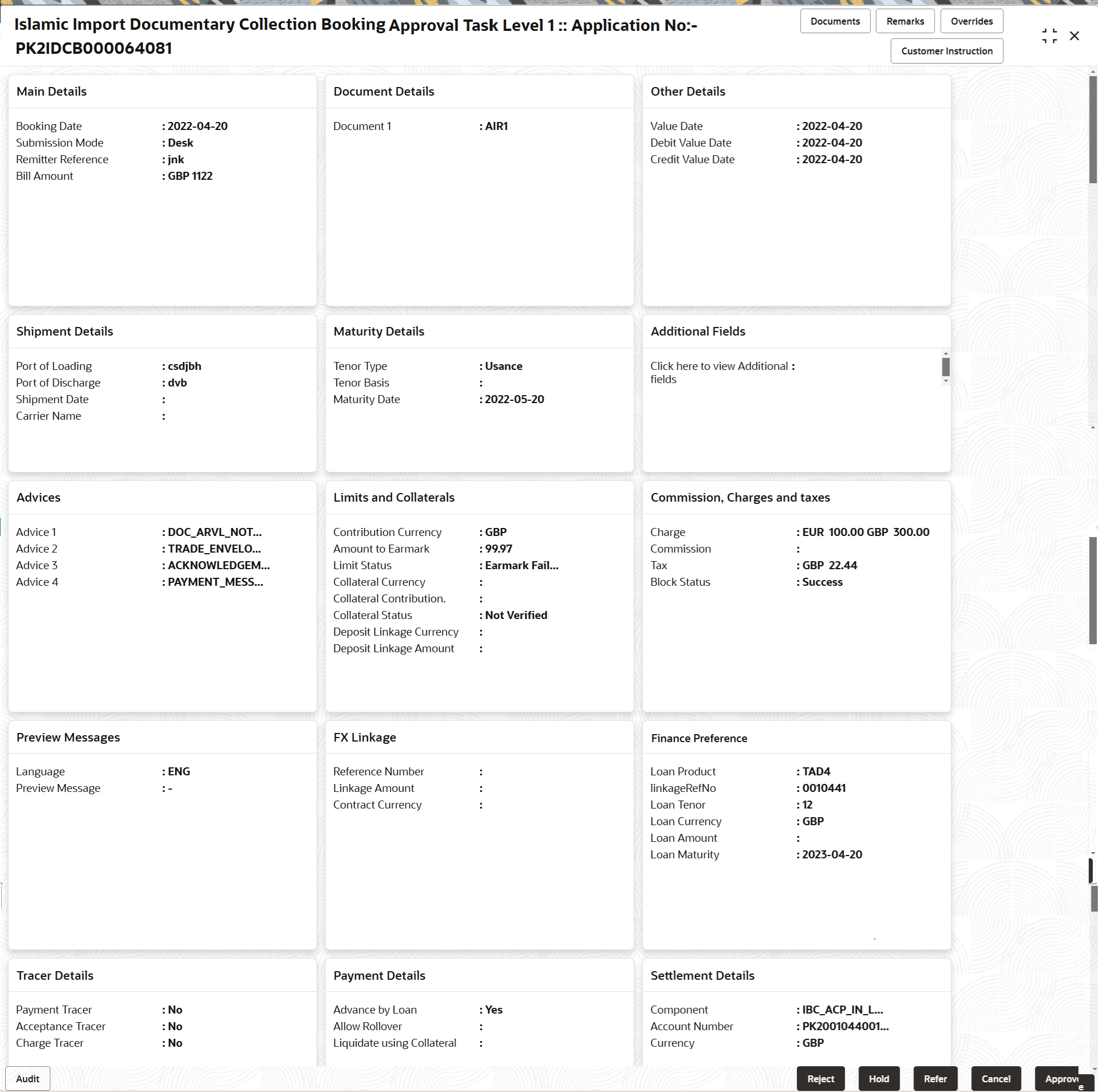 Description of approvalsummary.png follows