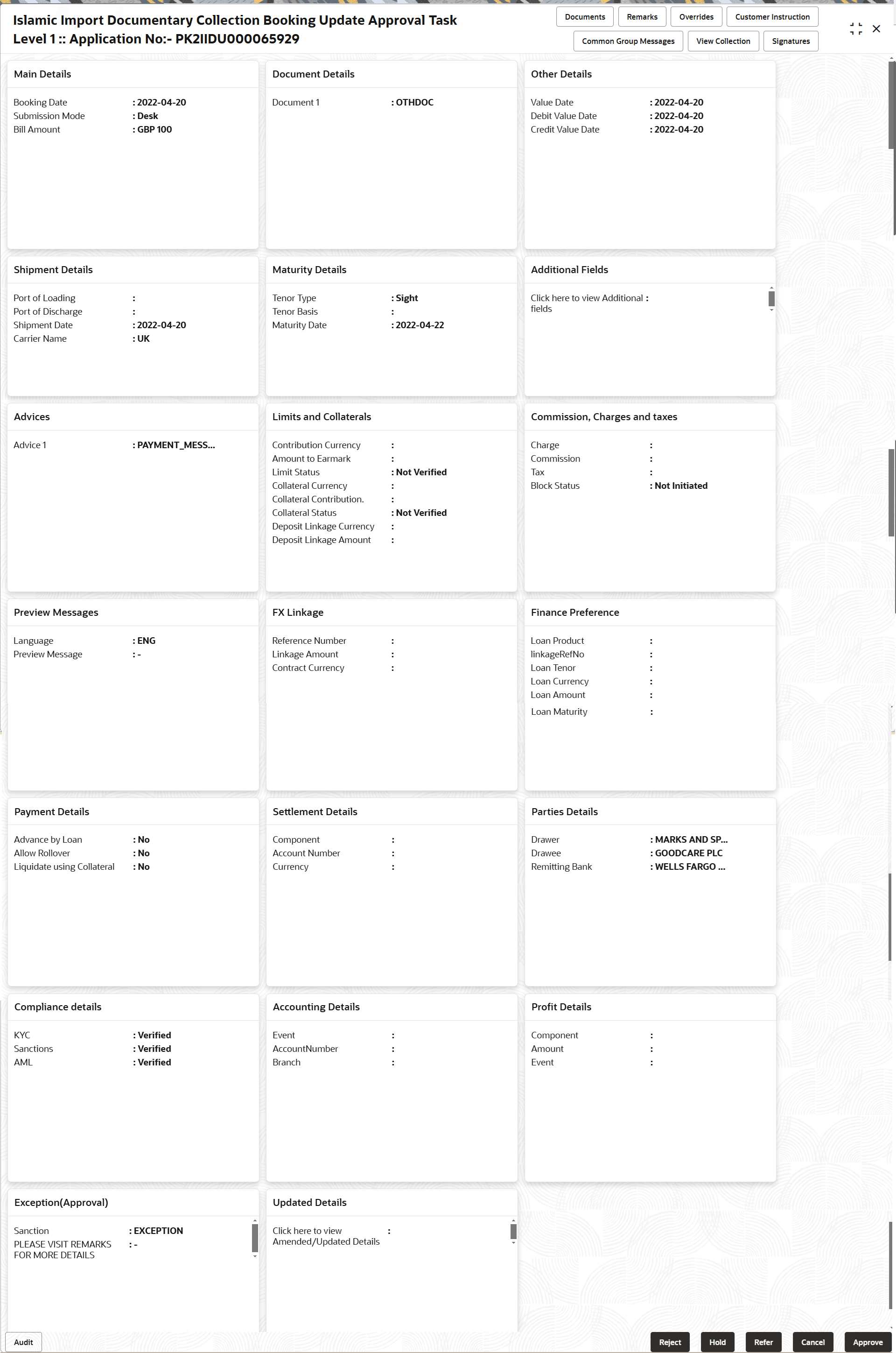 Description of approvalsummary.png follows