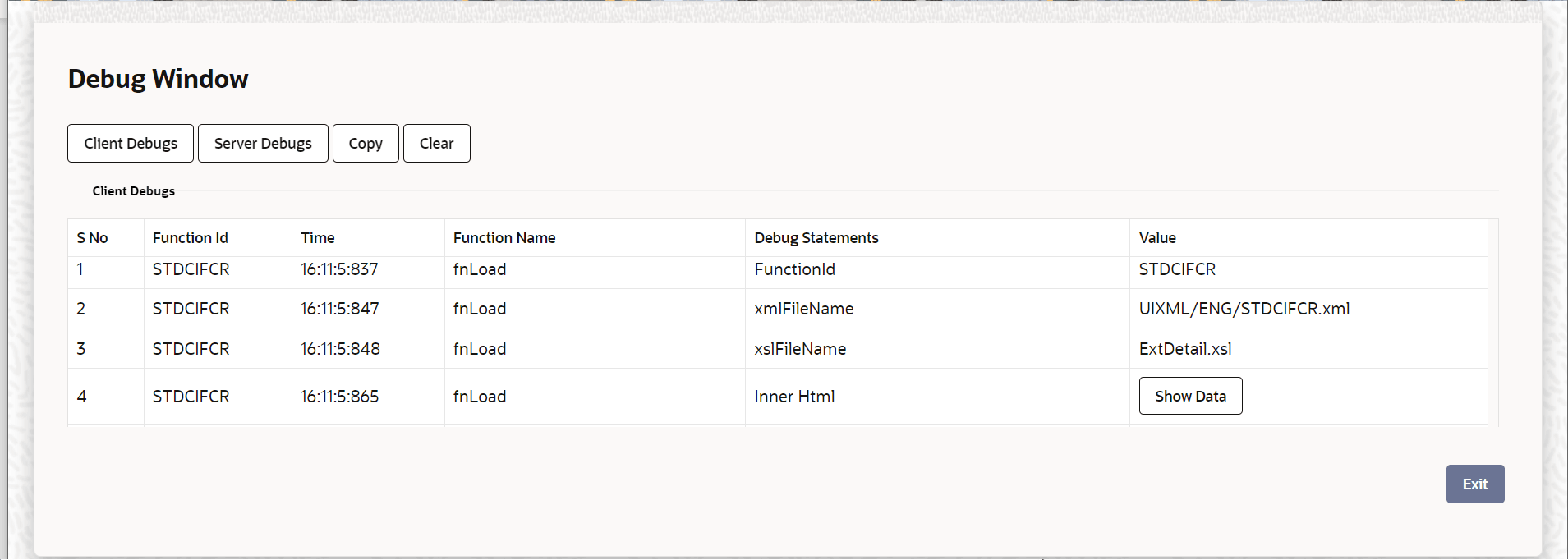 Description of 2.4.5.6_debug-window.png follows Description of 2.4.5.6_debug-window.png follows