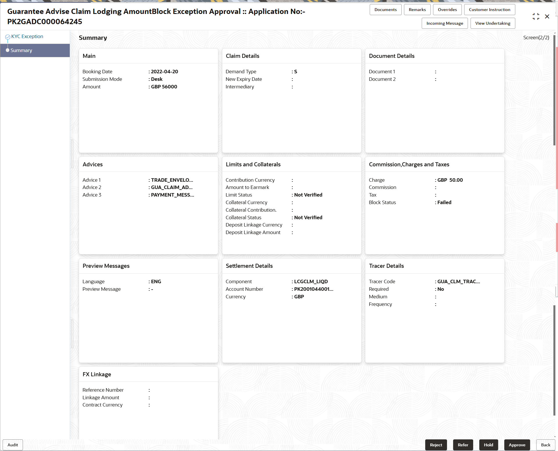 Description of amountblockexceptionsummary.png follows Description of amountblockexceptionsummary.png follows
