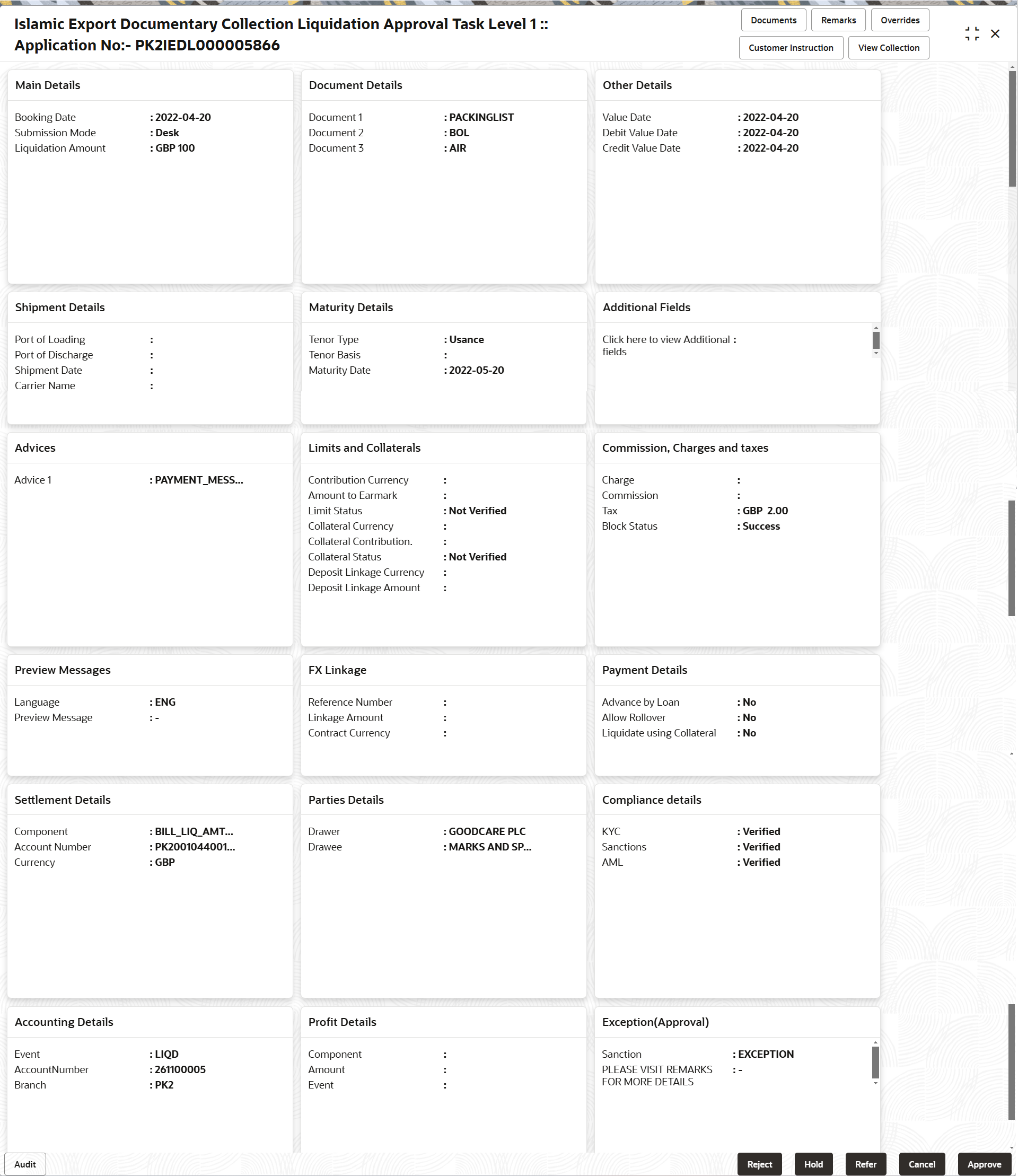 Description of approvalsummary.png follows