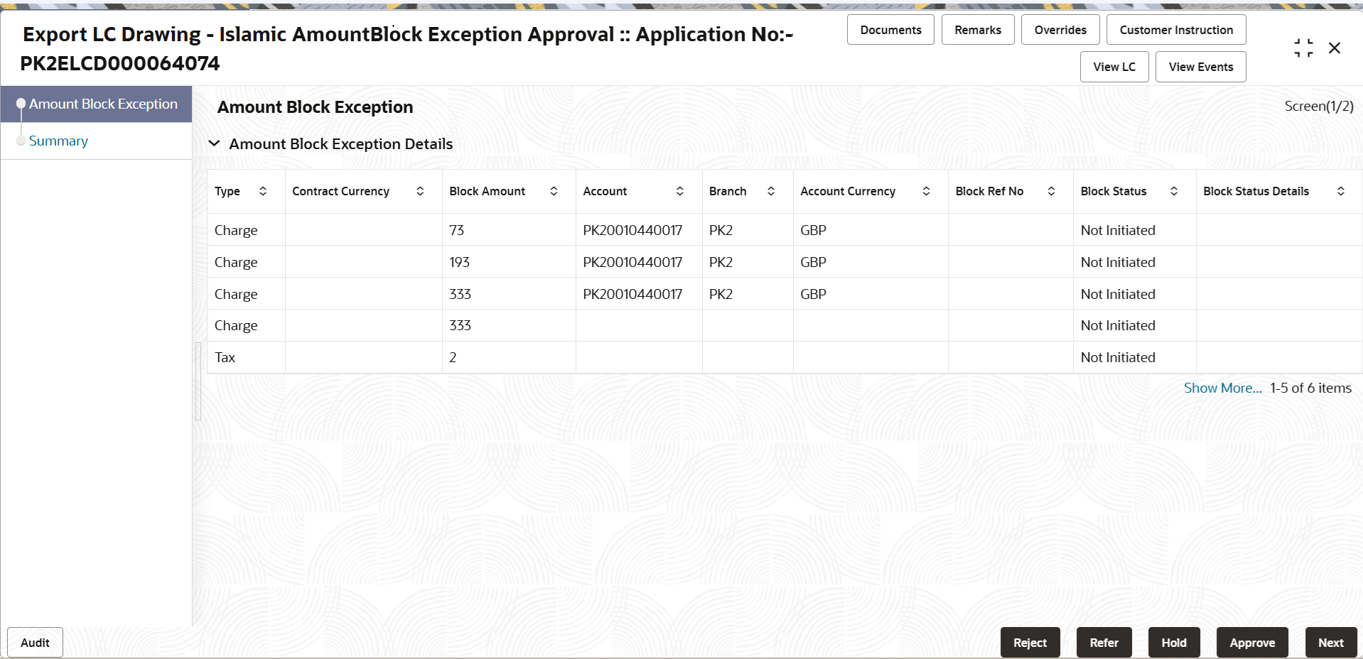 Description of amountblockexception.png follows Description of amountblockexception.png follows
