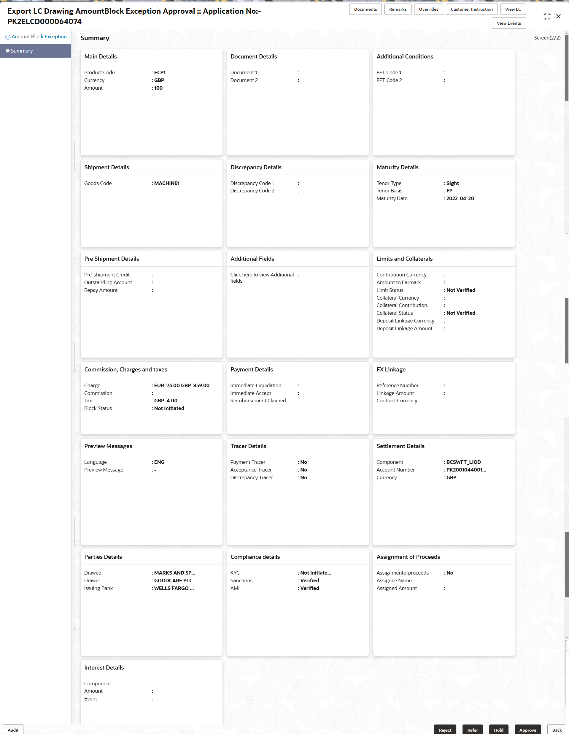 Description of amountblockexceptionsummary.png follows