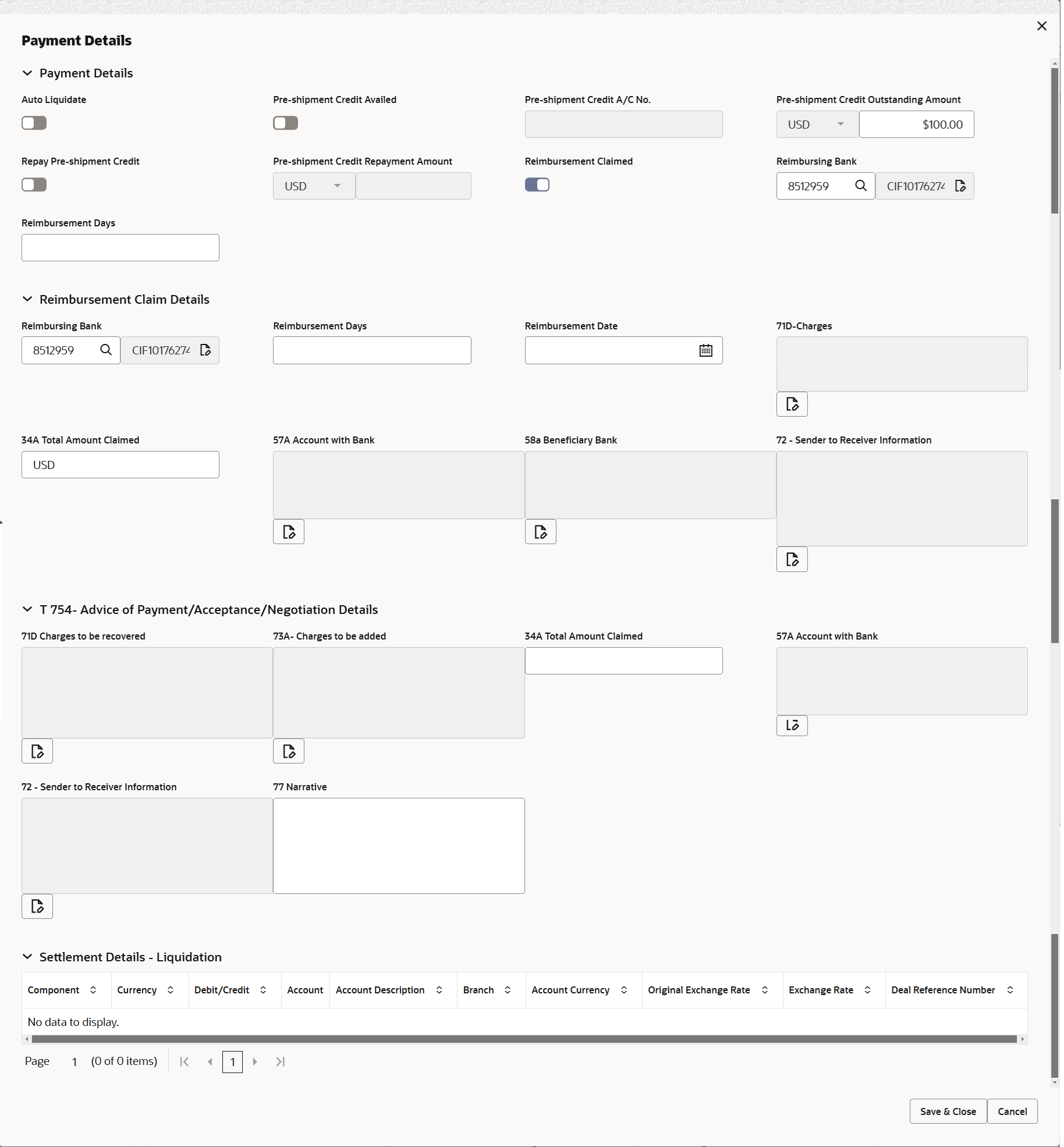 Description of depaymentdetails.png follows