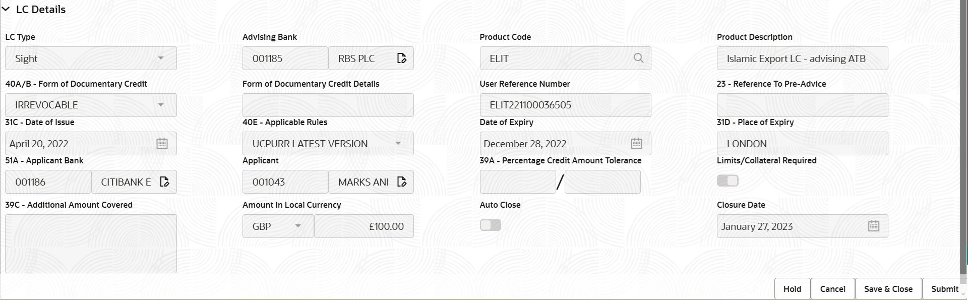 Description of registrationlcdetails.png follows