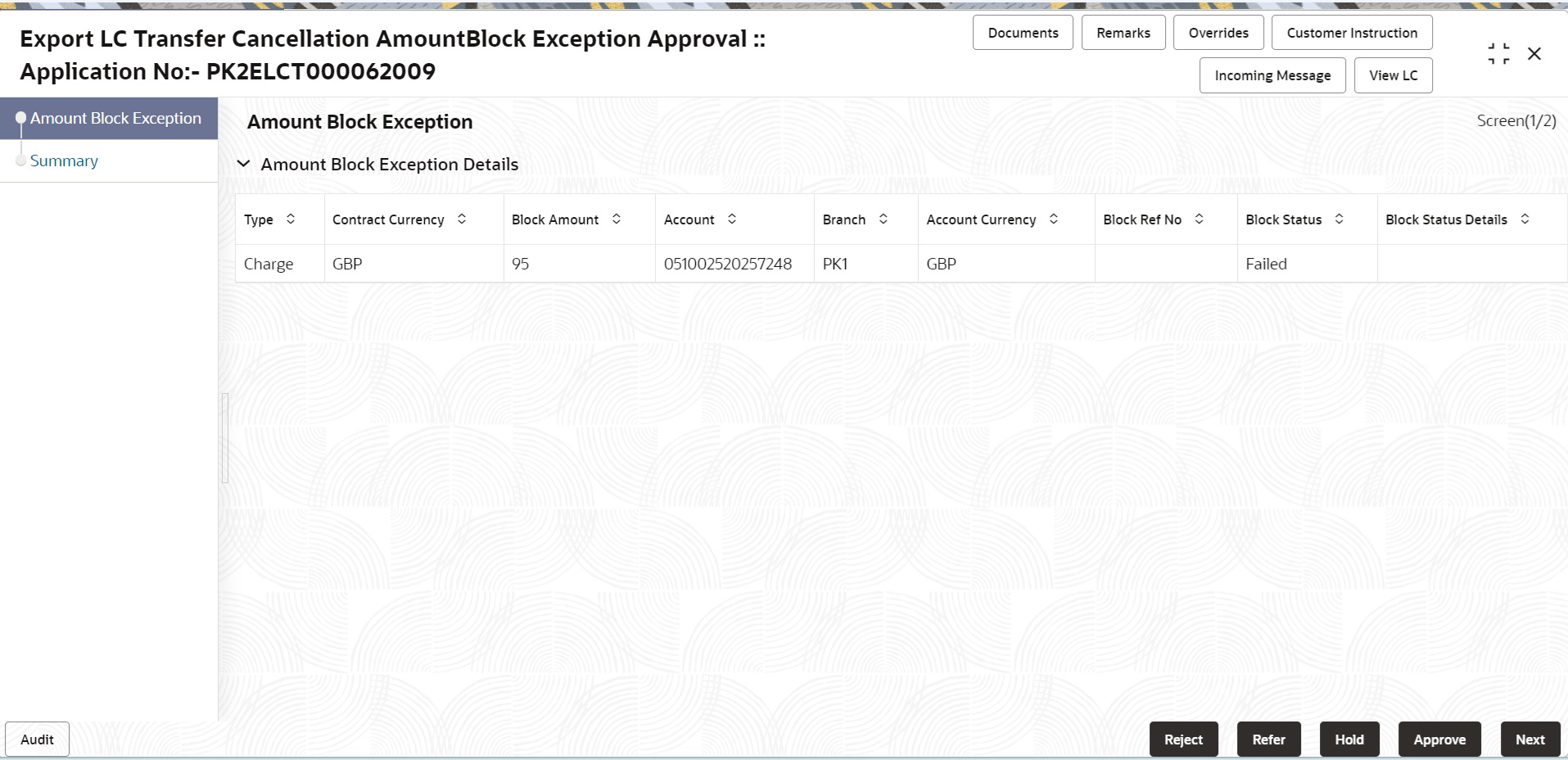 Description of amountblockexception.png follows