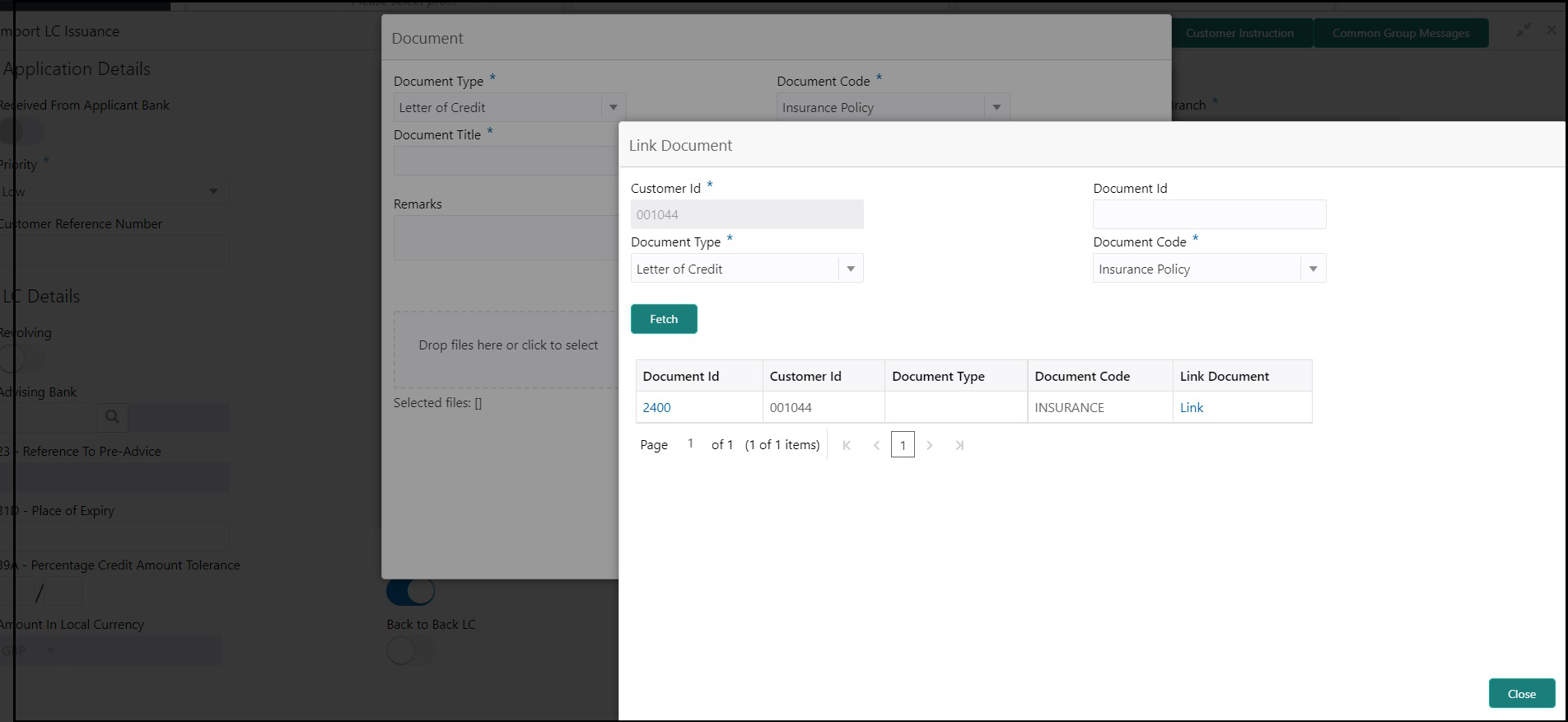 Link Document Search Link Document Search